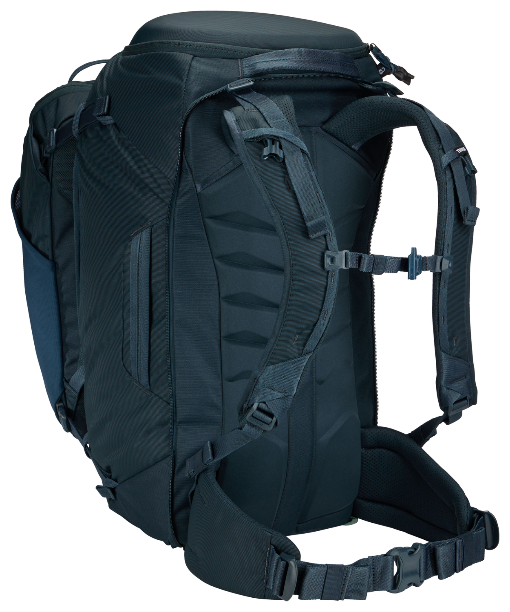 Thule Landmark 70L travel pack. Darkest blue