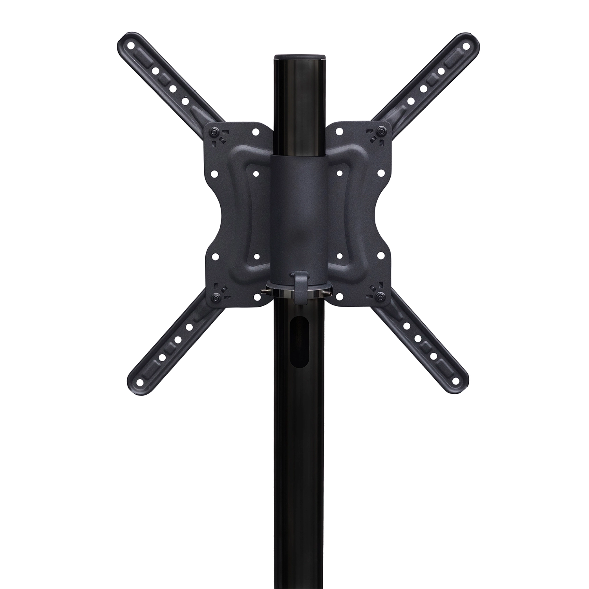 Sinox StandView TV Floor Mount with wheels and rotatable top. 26"-65". Matte black