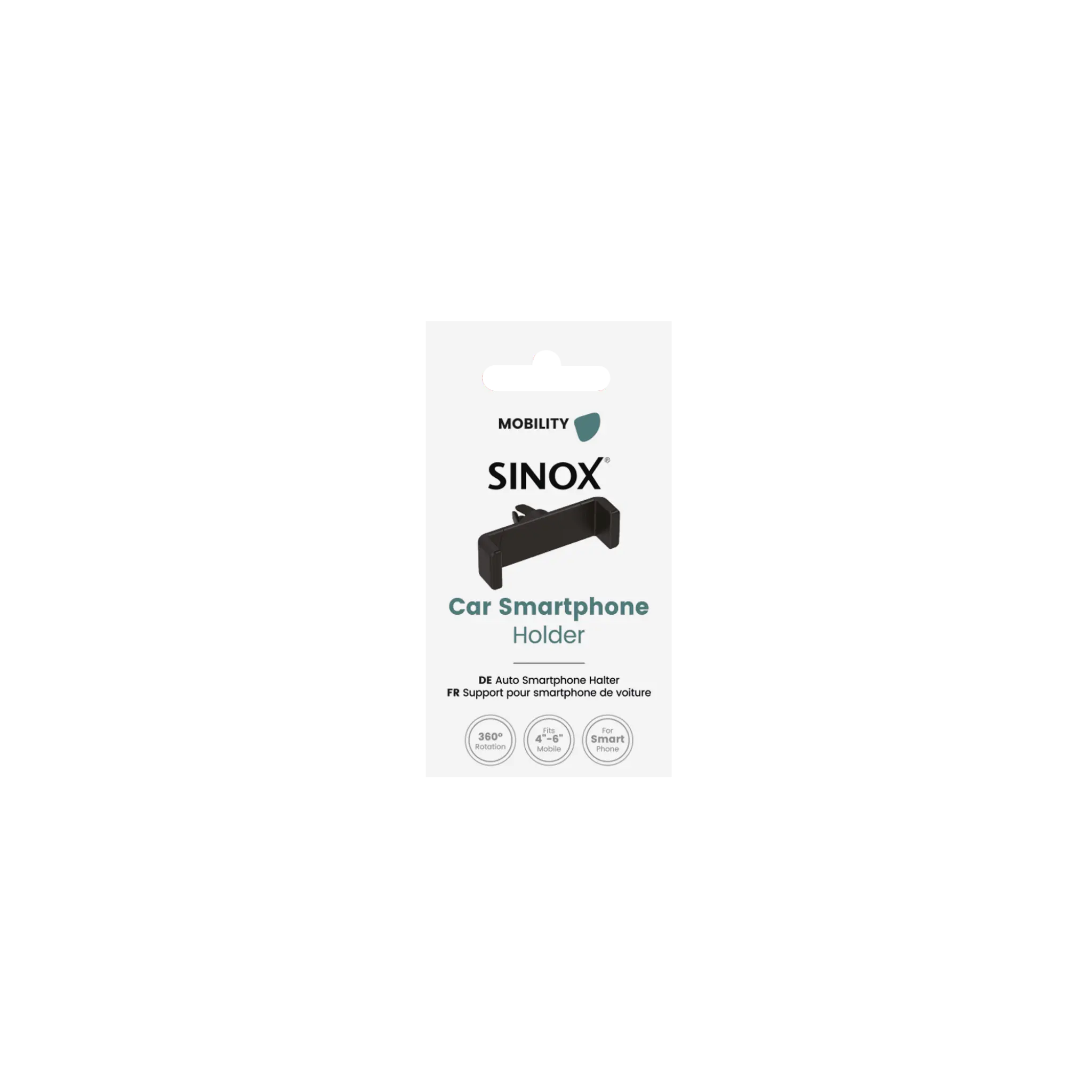 Sinox Universal Smart Phone holder for cars air vent. Black