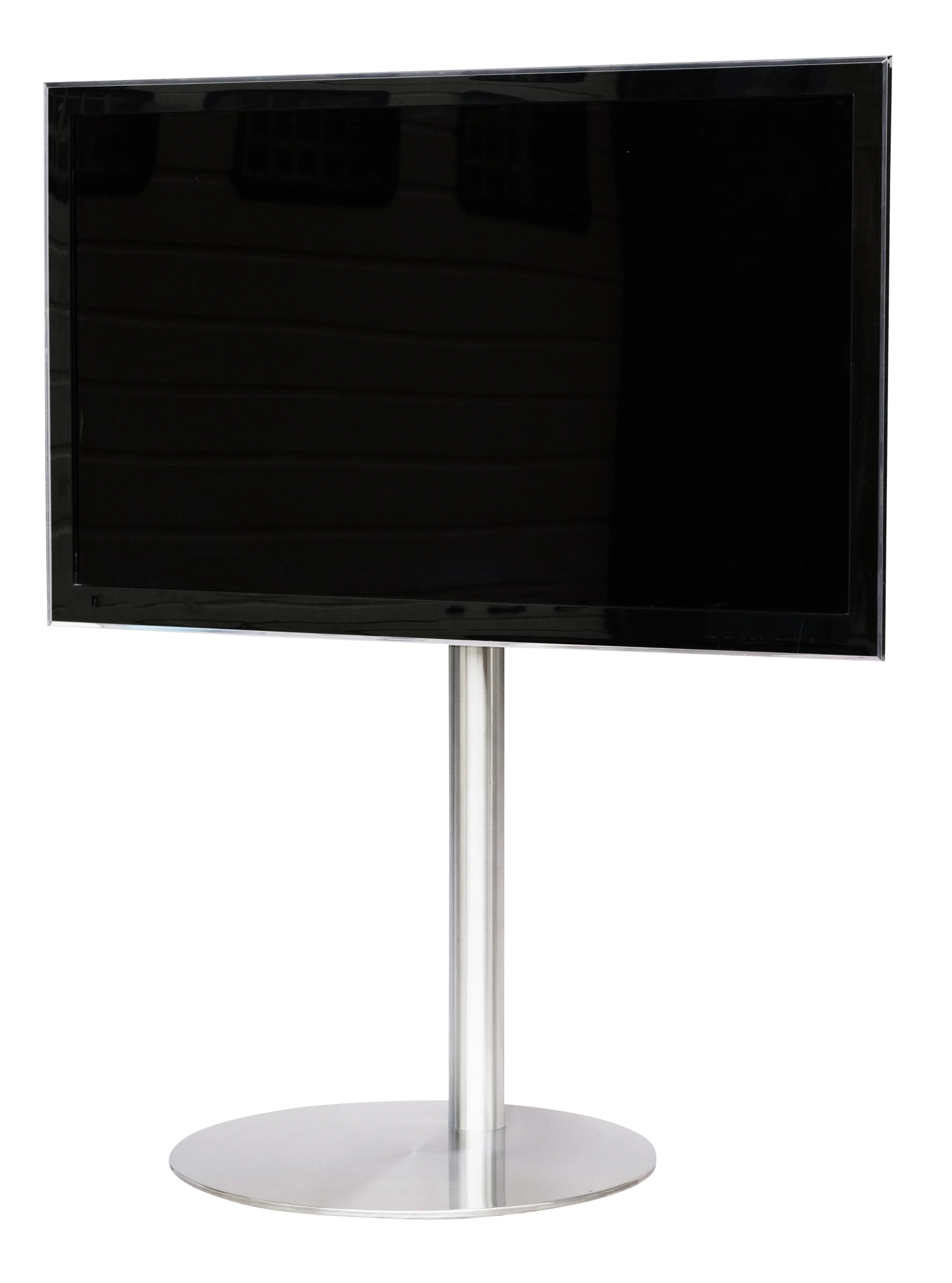 Sinox StandView TV Floor Mount with rotatable top. 26"-65". Alu finish