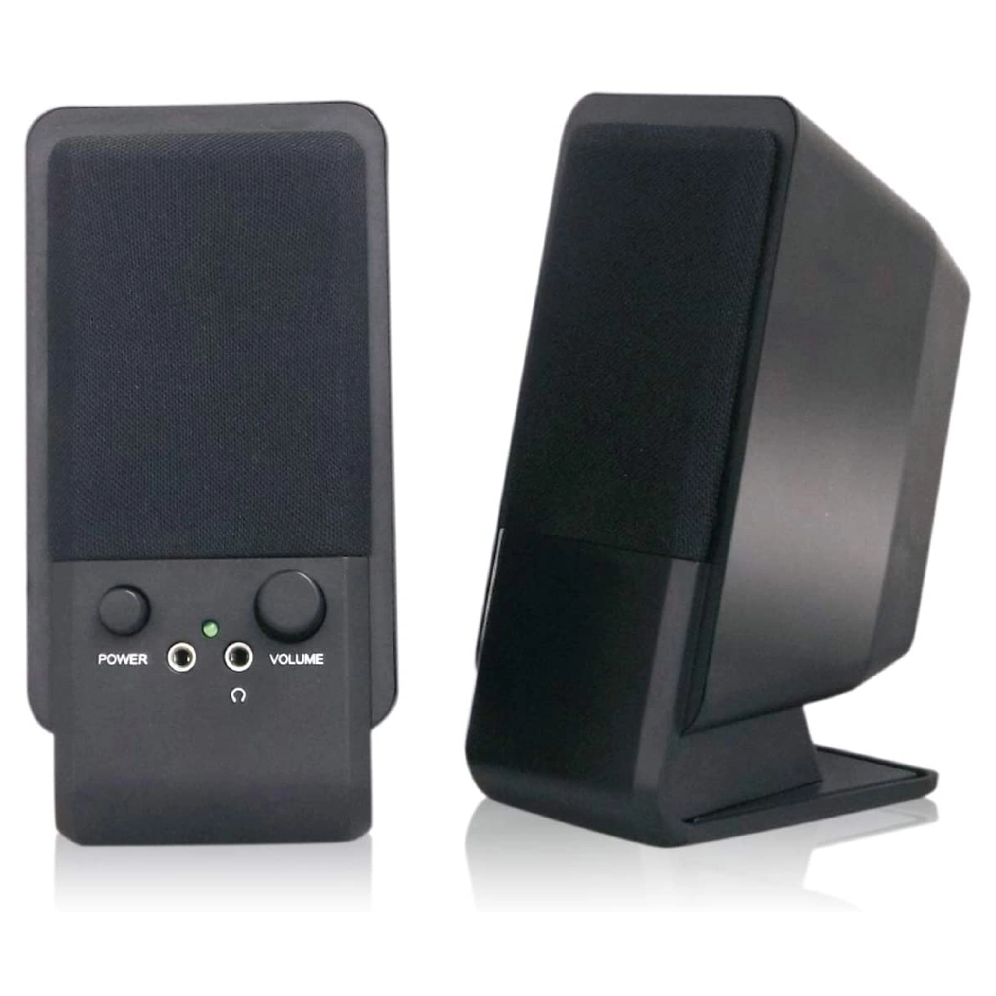 MediaRange Compact Desk Speakers. Black