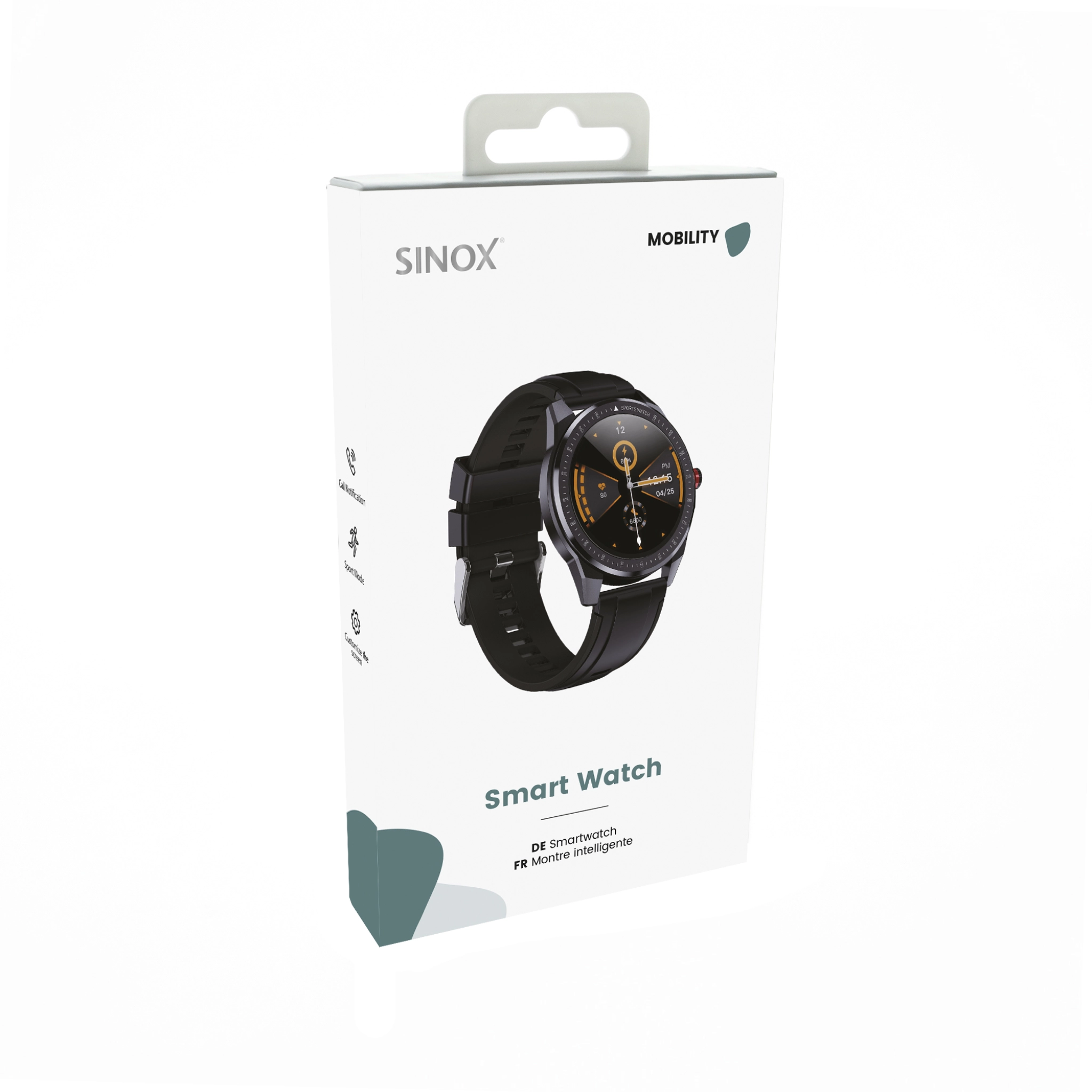 Sinox Lifestyle SPORT smartwatch. Black