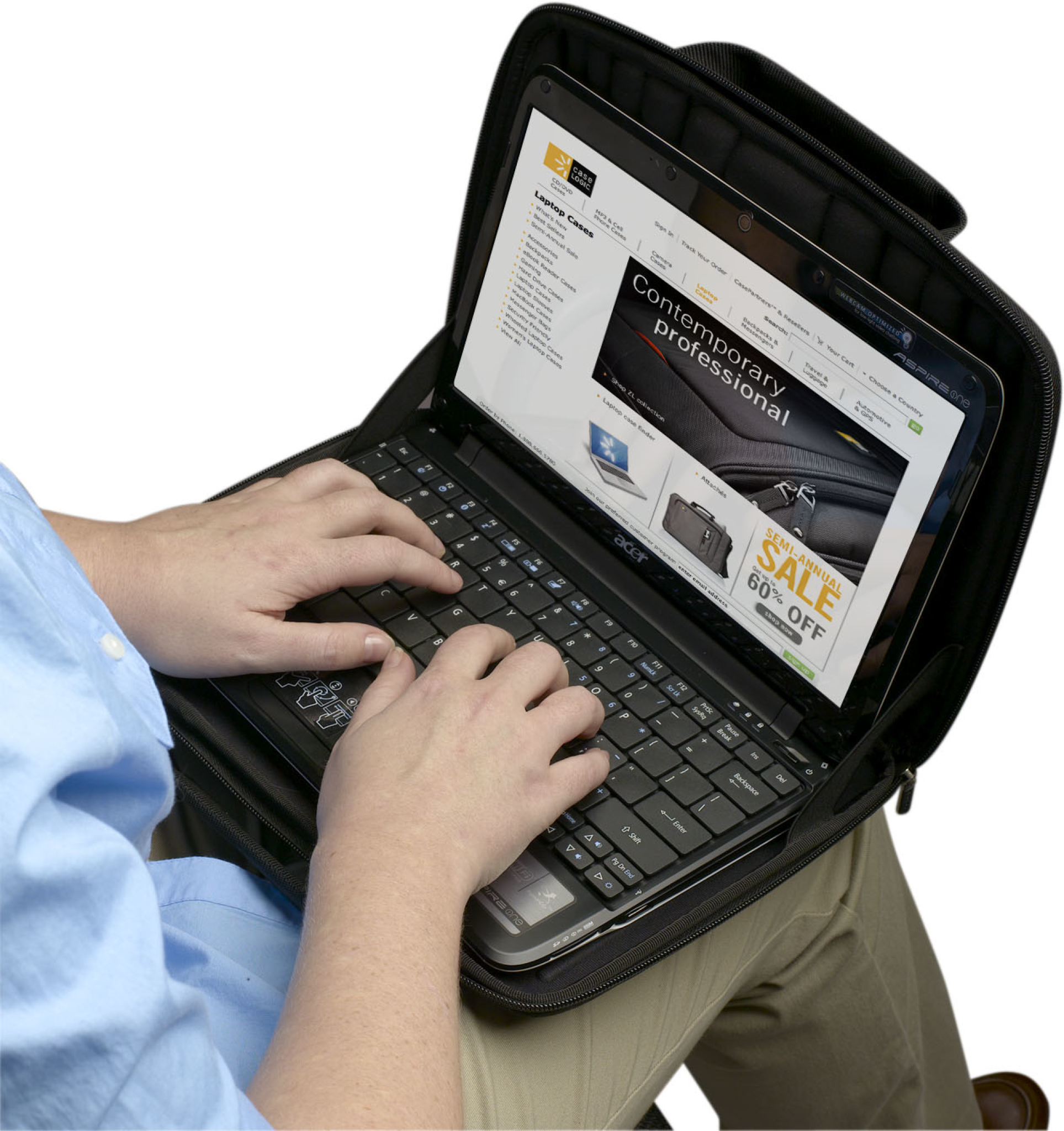 Case Logic 16" Laptop Attaché. Black