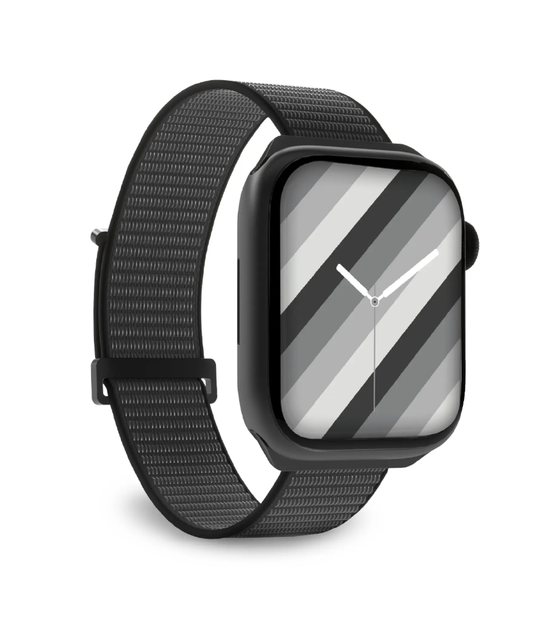 SBS nylon urrem til Apple Watch 38/40/41mm. Sort