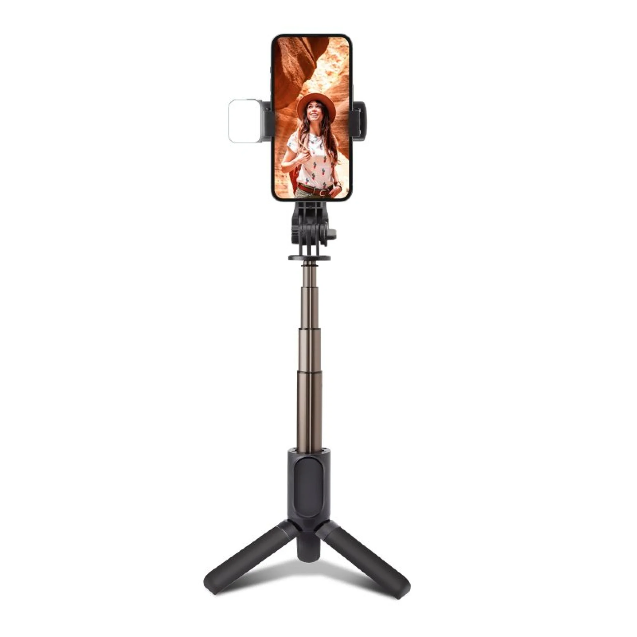 SBS Selfie stick with tripod and LED light