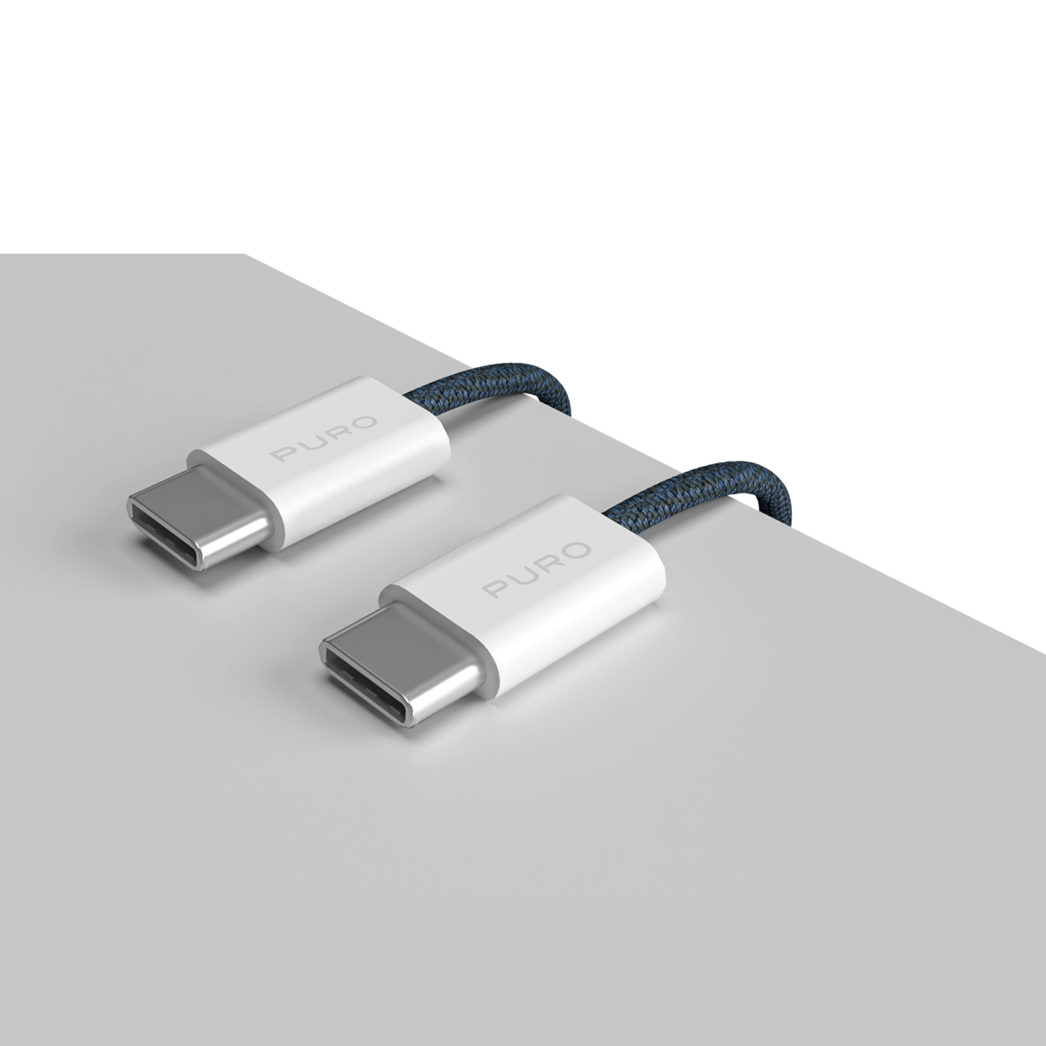 PURO Fabrik 2.0 60W USB-C to USB-C Charging and Sync Cable 1.5m