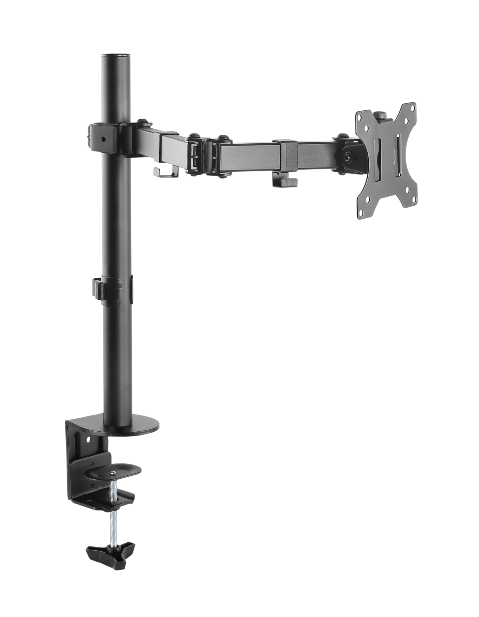 Sinox Office Single Monitor Desk Mount. Up to 32". Black