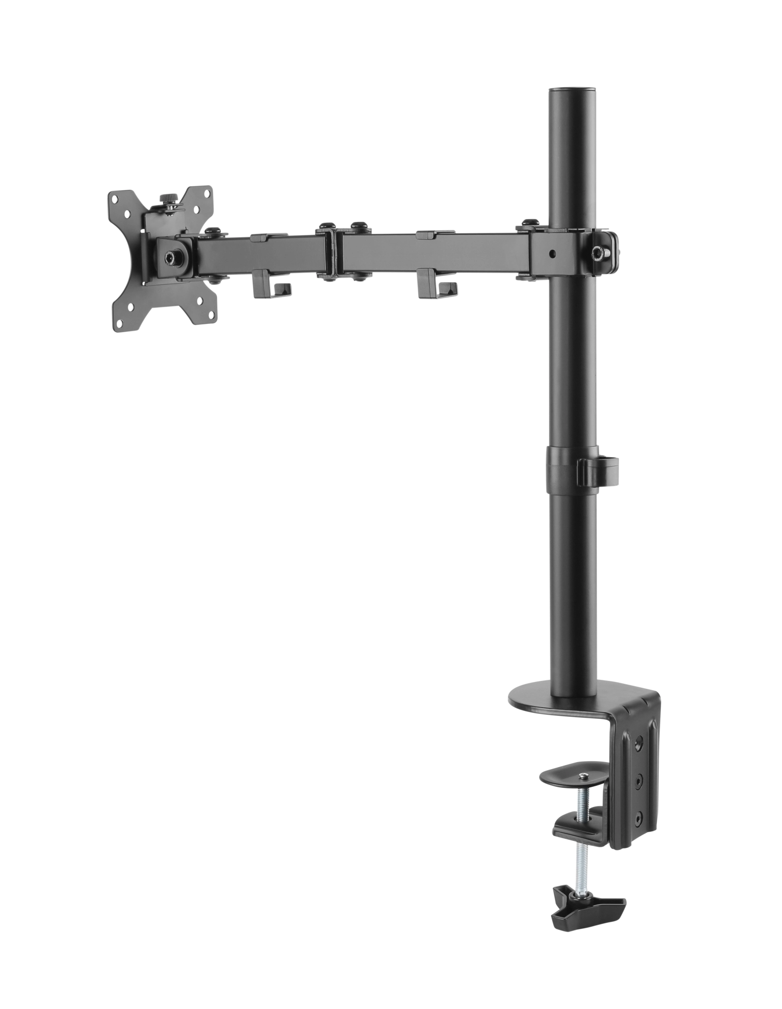 Sinox Office Single Monitor Desk Mount. Up to 32". Black