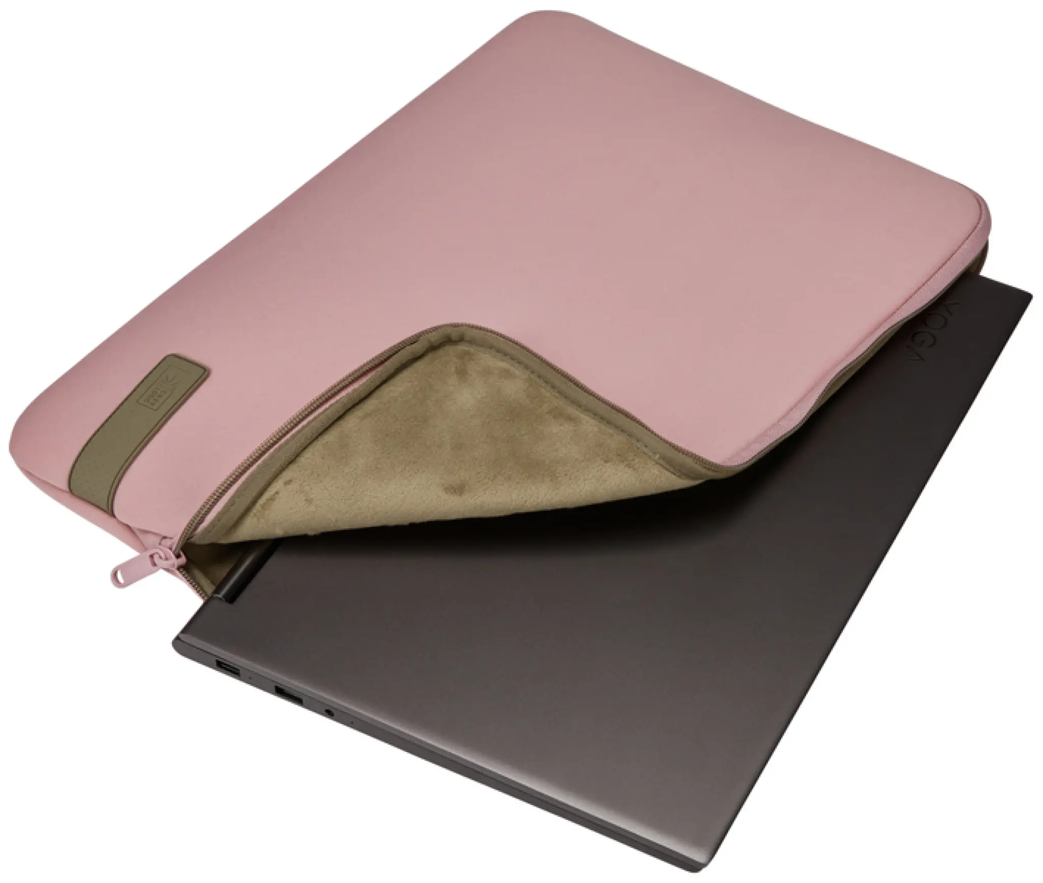 Case Logic Reflect 15.6" Laptop Sleeve. Zephyr Pink/Mermaid
