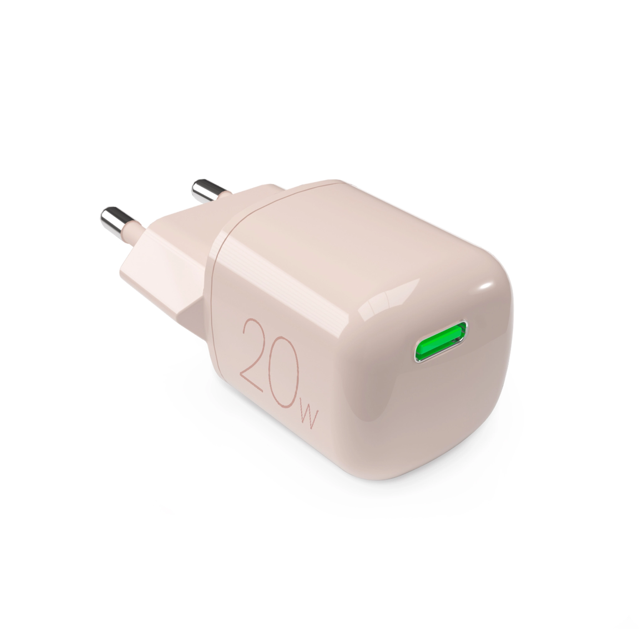 PURO MiniPro 20W USB-C-vægoplader - GAN-teknologi