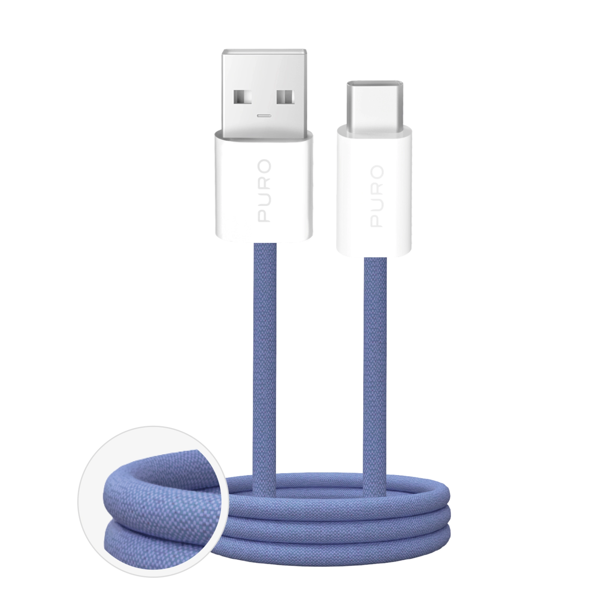 PURO Fabrik 2.0 USB-A - USB-C Charging and Synchronization Cable