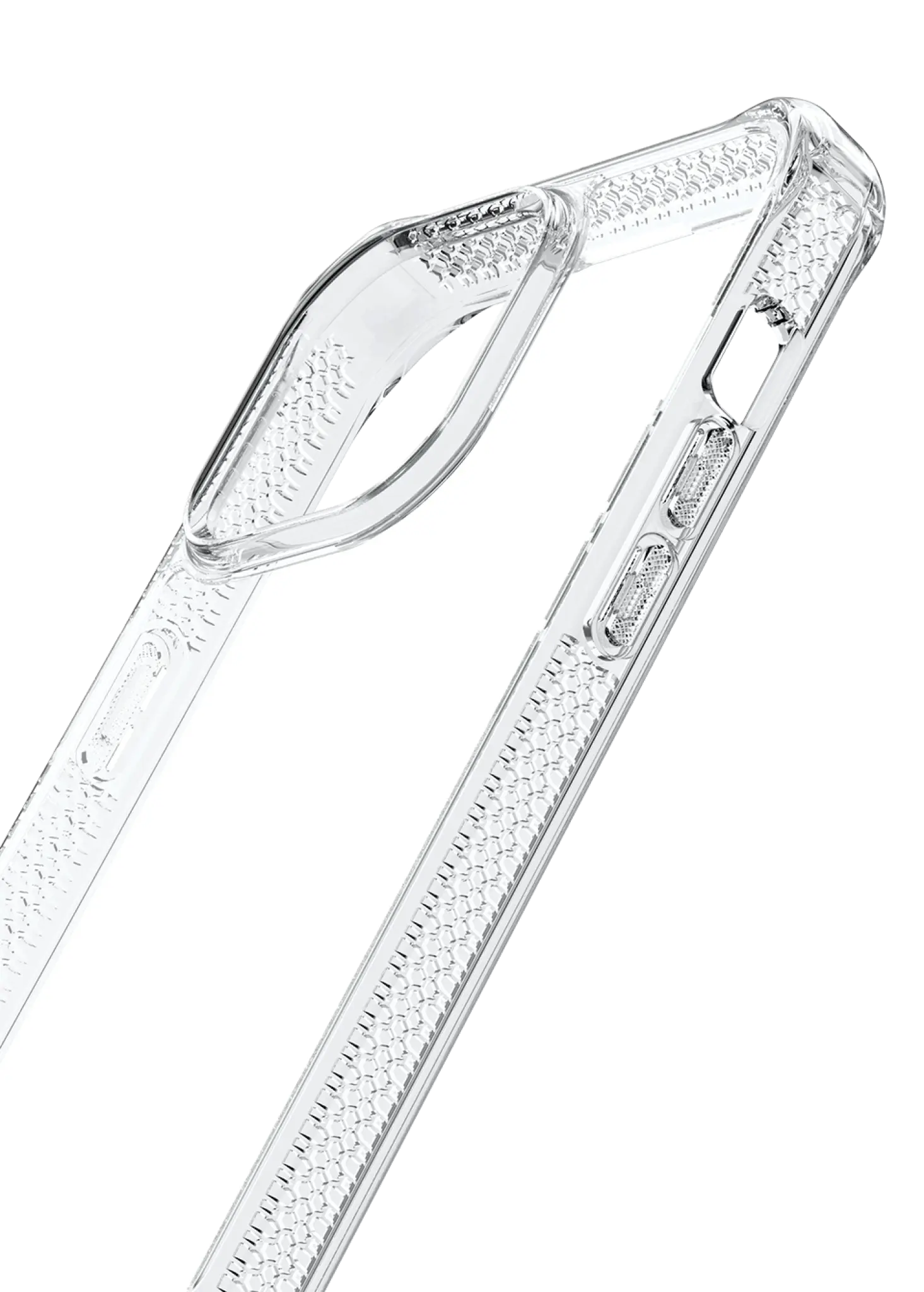 ITSKINS HYBRID MAGSAFE CLEAR cover til iPhone 15®. Gennemsigtig