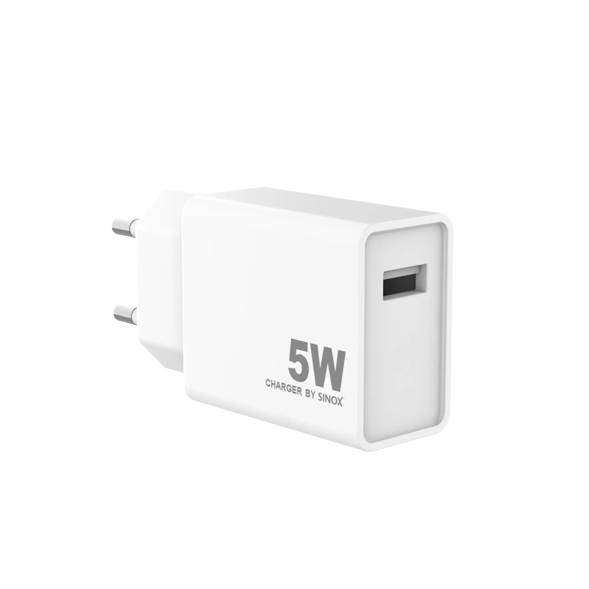 Sinox PRO Wall Charger USB-A 5W. White