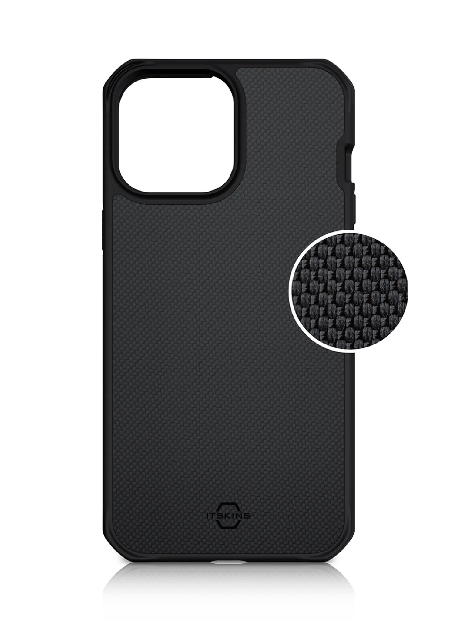 ITSKINS HYBRID BALLISTIC cover til iPhone 13 Pro Max / 12 Pro Max®. Sort