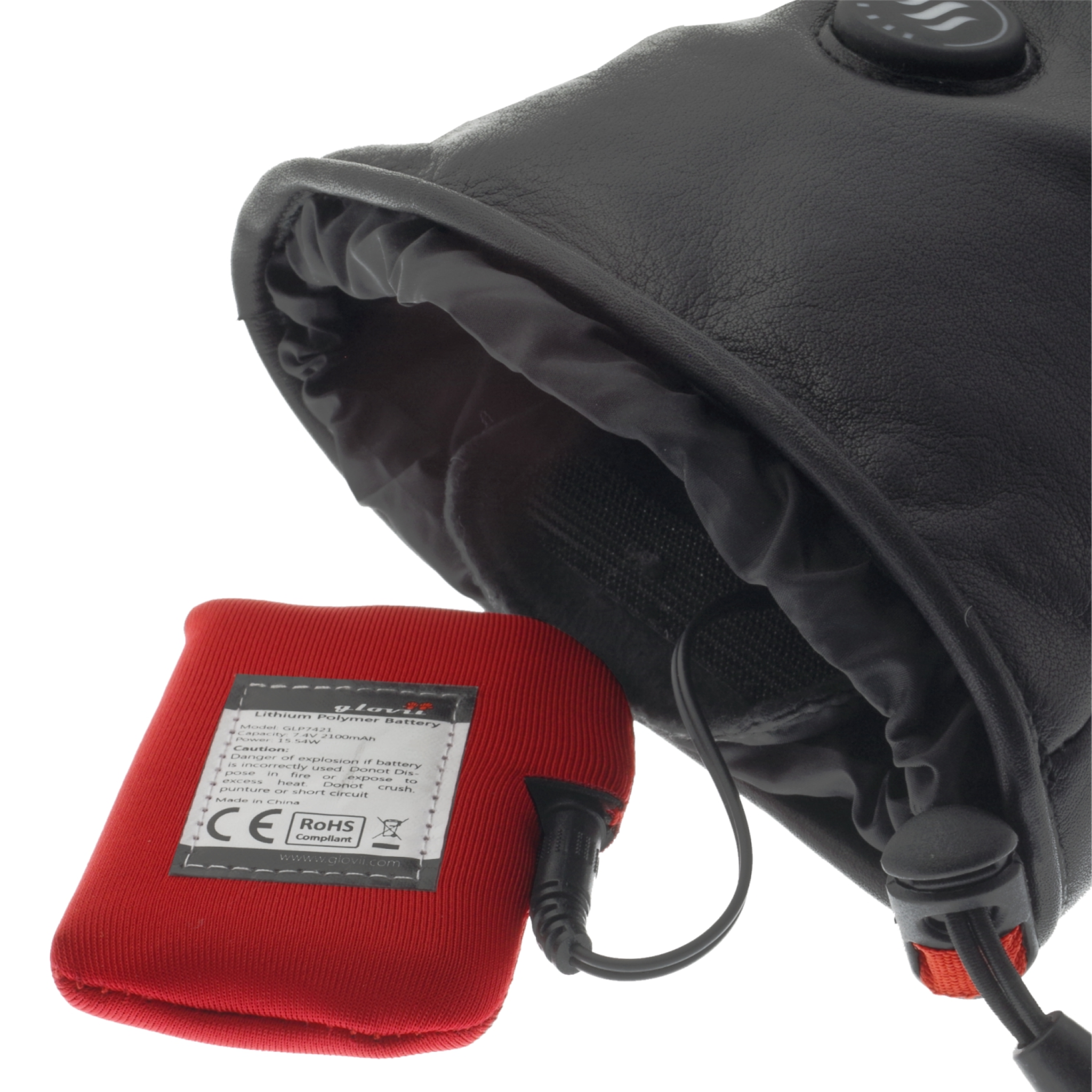 Glovii Heated Motorcycle Gloves XL. Black