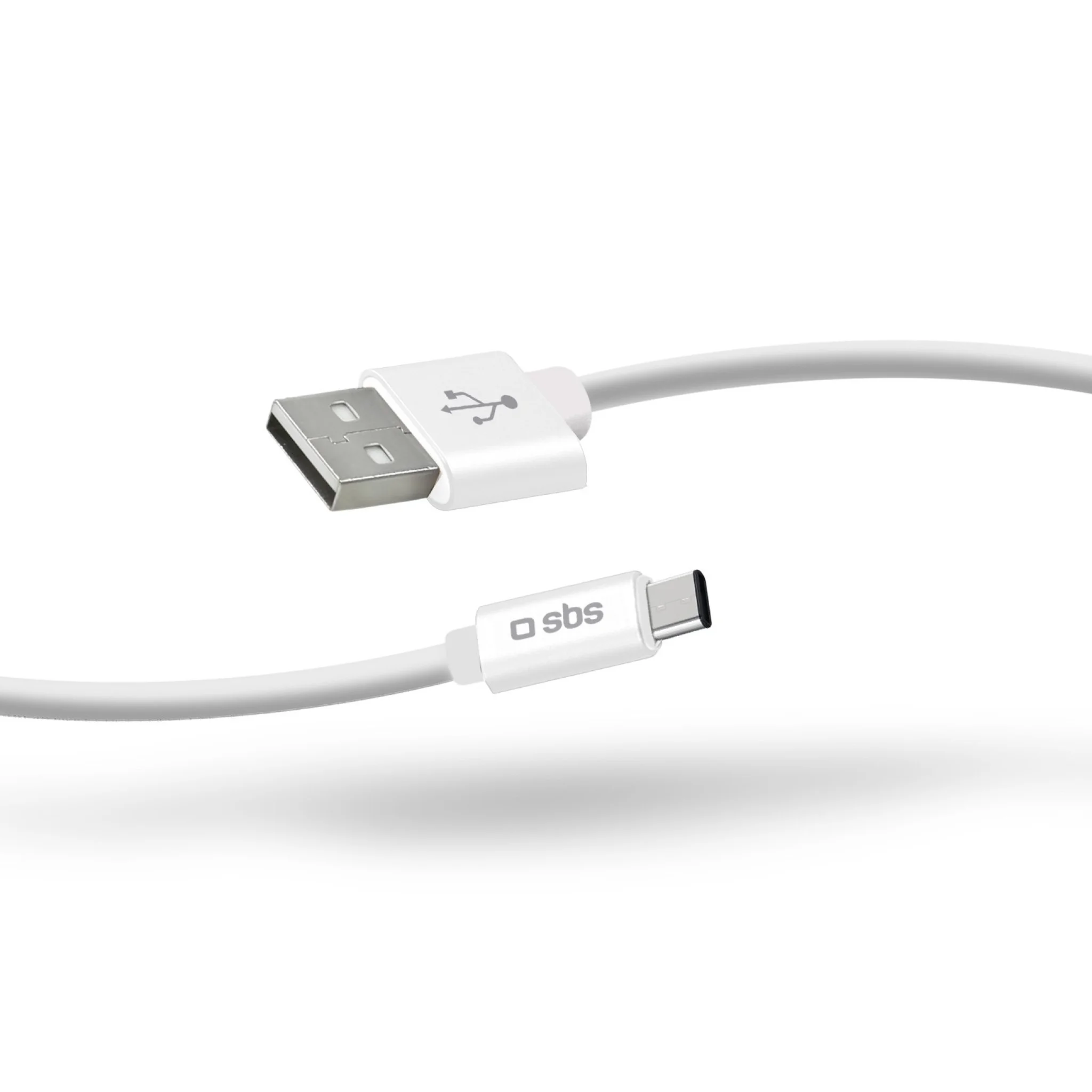 SBS Polo Collection Data and Charging Cable USB 2.0 - USB C. 1m. White
