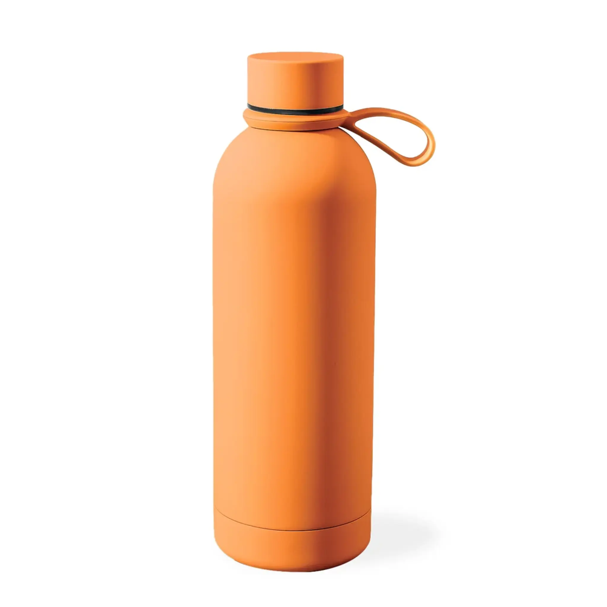 Puro »Hydro 7« lufttæt, isoleret vandflaske, 750 ml, rustfrit stål, soft-touch-overflade. Orange
