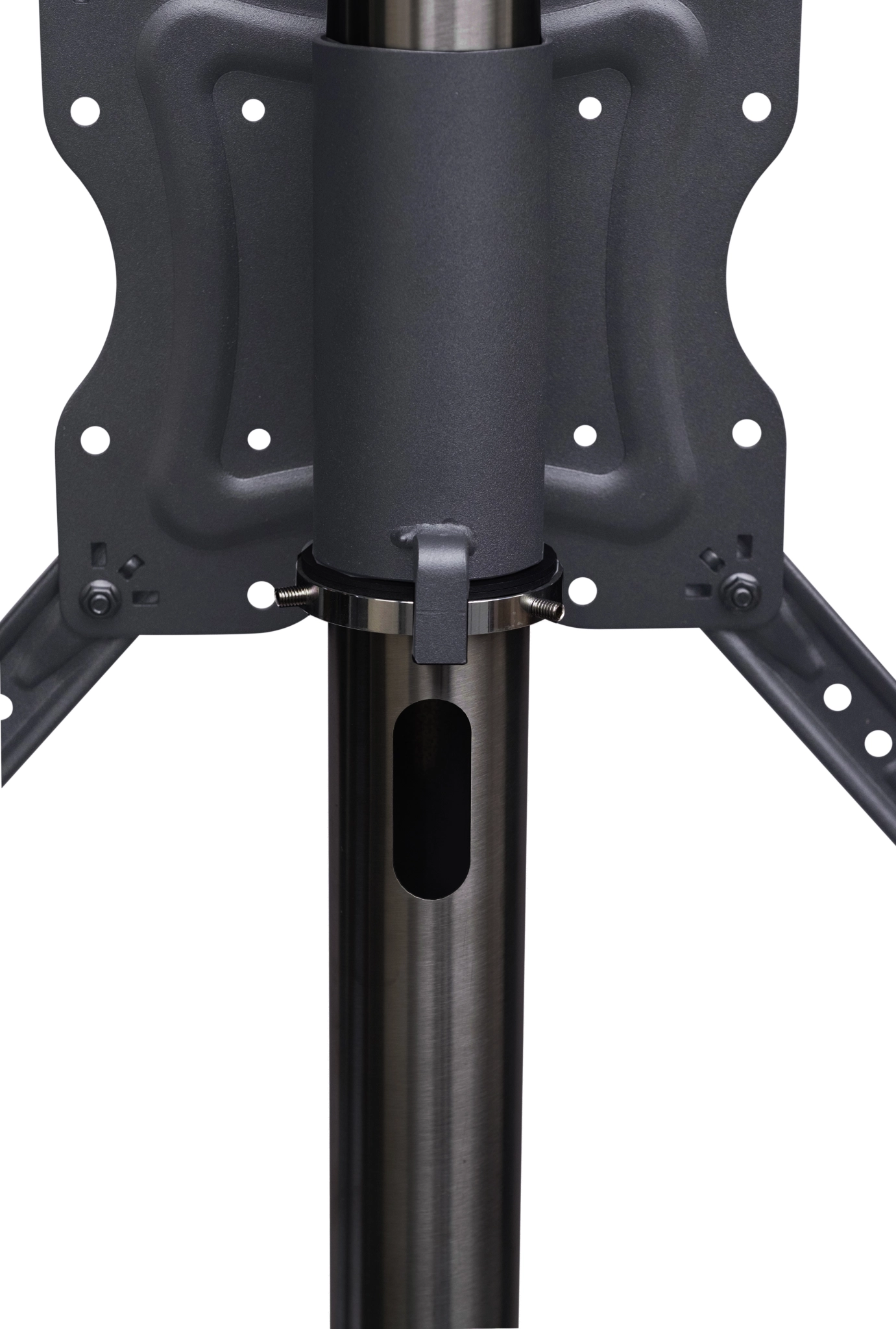 Sinox StandView TV Floor Mount with wheels and rotatable top. 26"-65". Matte black