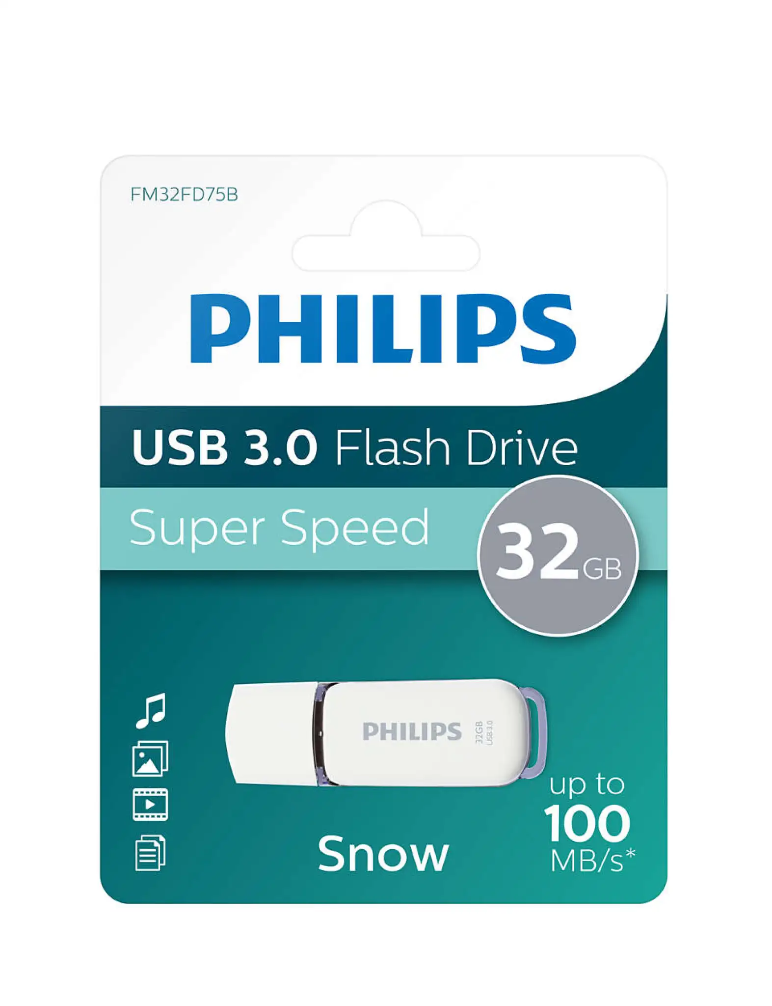 Philips USB Flash Drive. 32GB. Snow edition 3.0