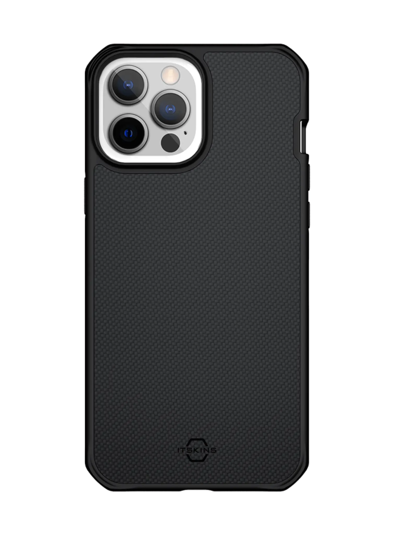 ITSKINS HYBRID BALLISTIC cover til iPhone 13 Pro Max / 12 Pro Max®. Sort