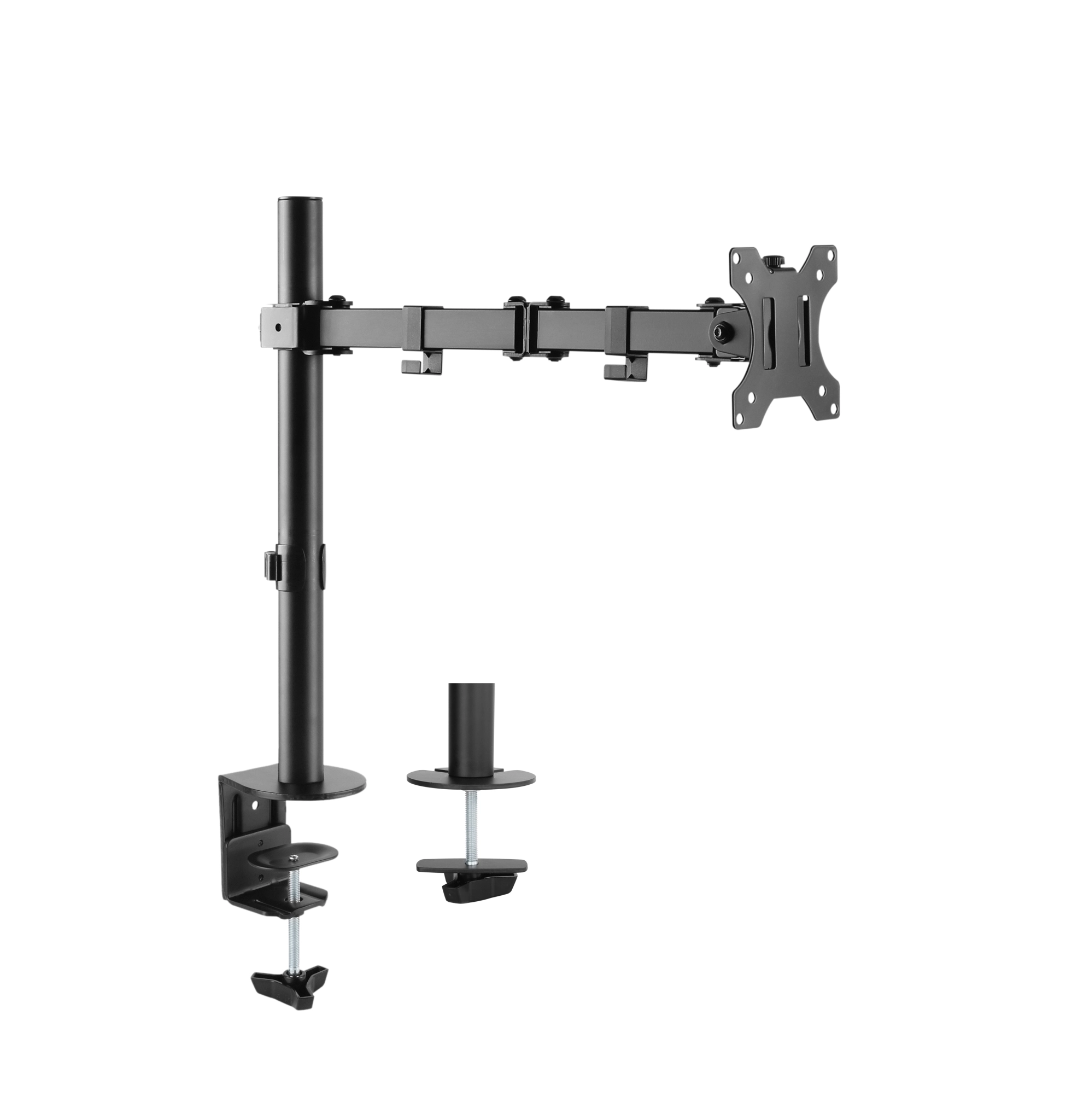 Sinox Office Single Monitor Desk Mount. Up to 32". Black