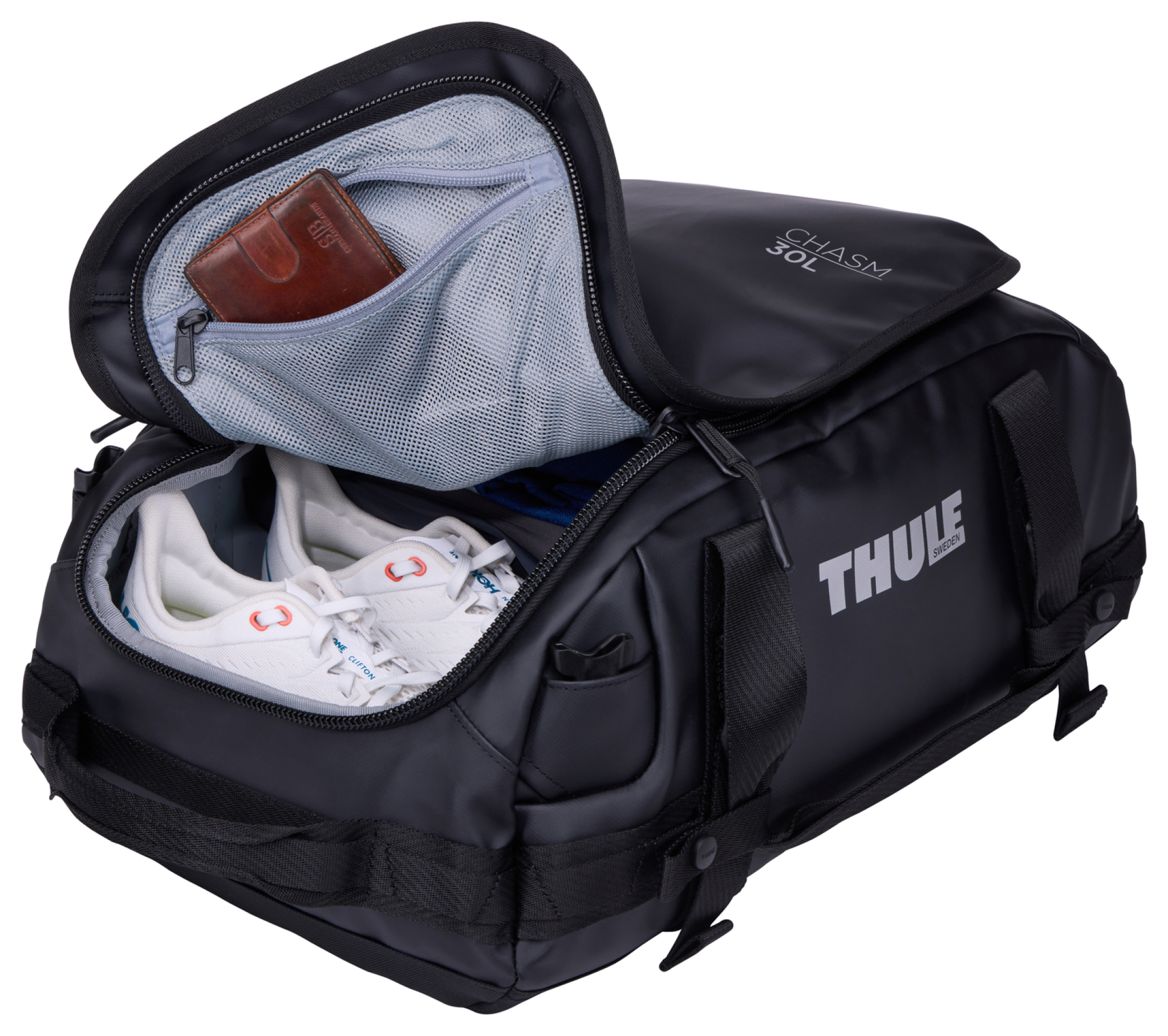 Thule Chasm 30L duffelbag. Sort
