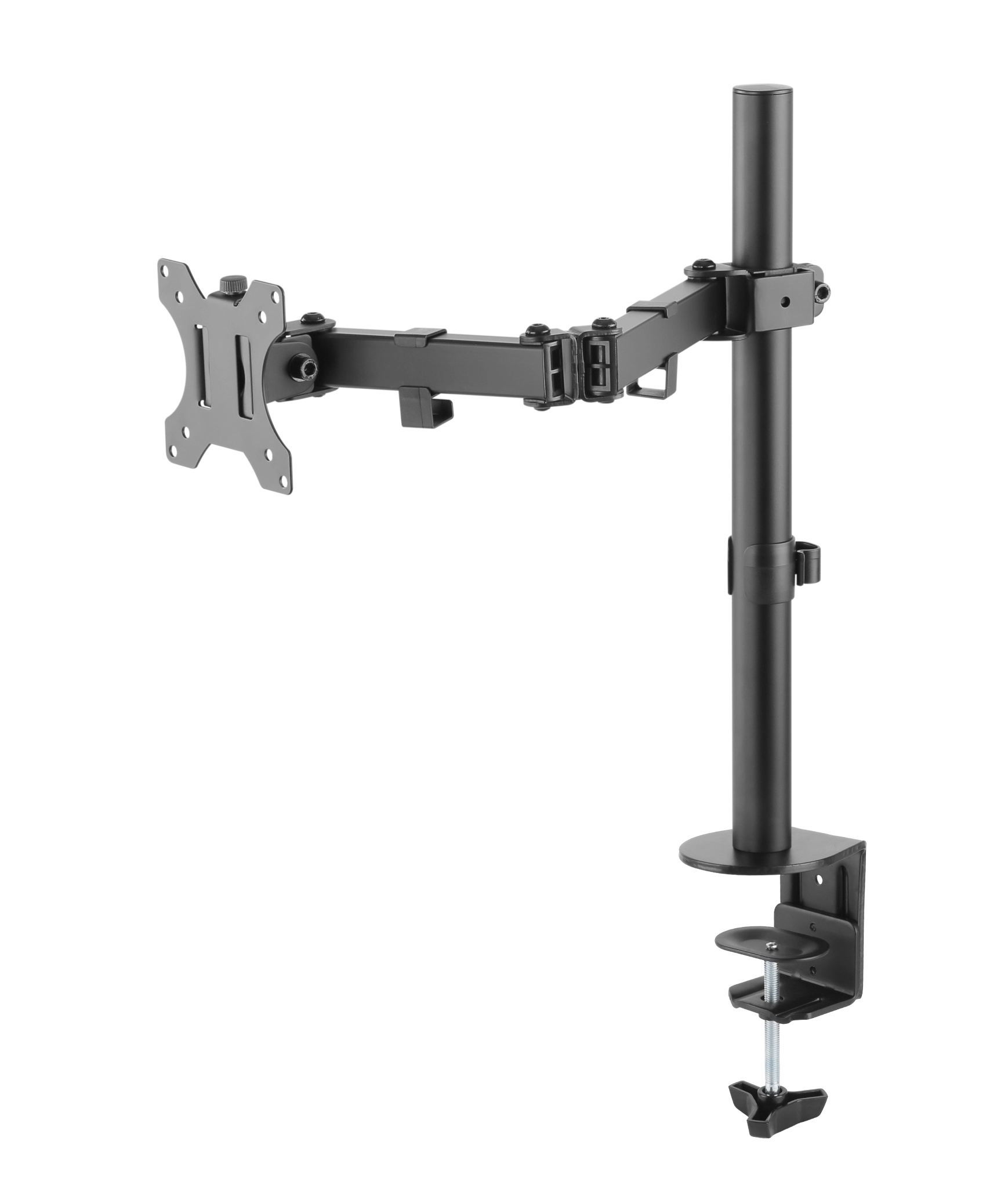 Sinox Office Single Monitor Desk Mount. Up to 32". Black