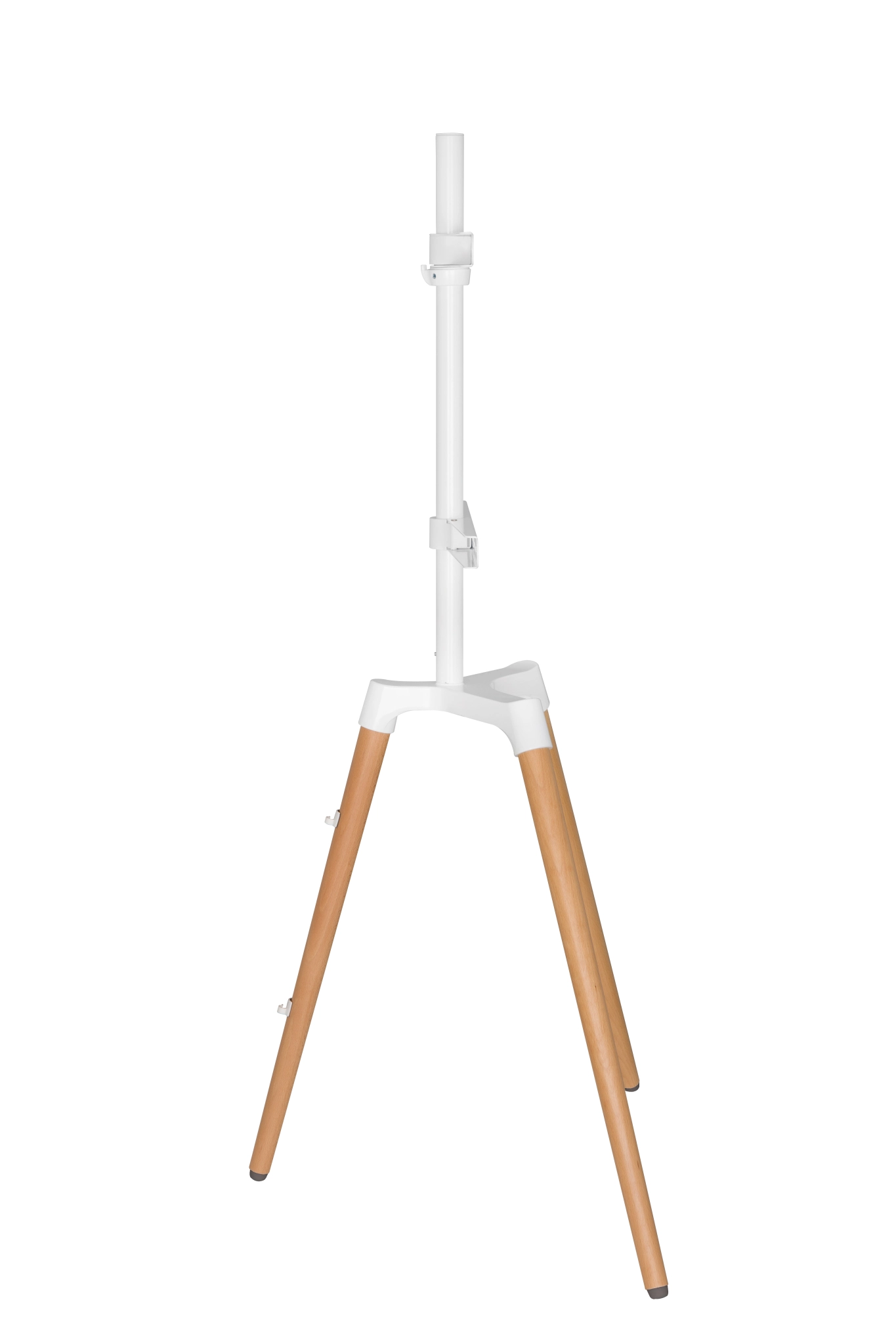 Sinox Tripod TV Floor Stand. 50"-65". White & Beech