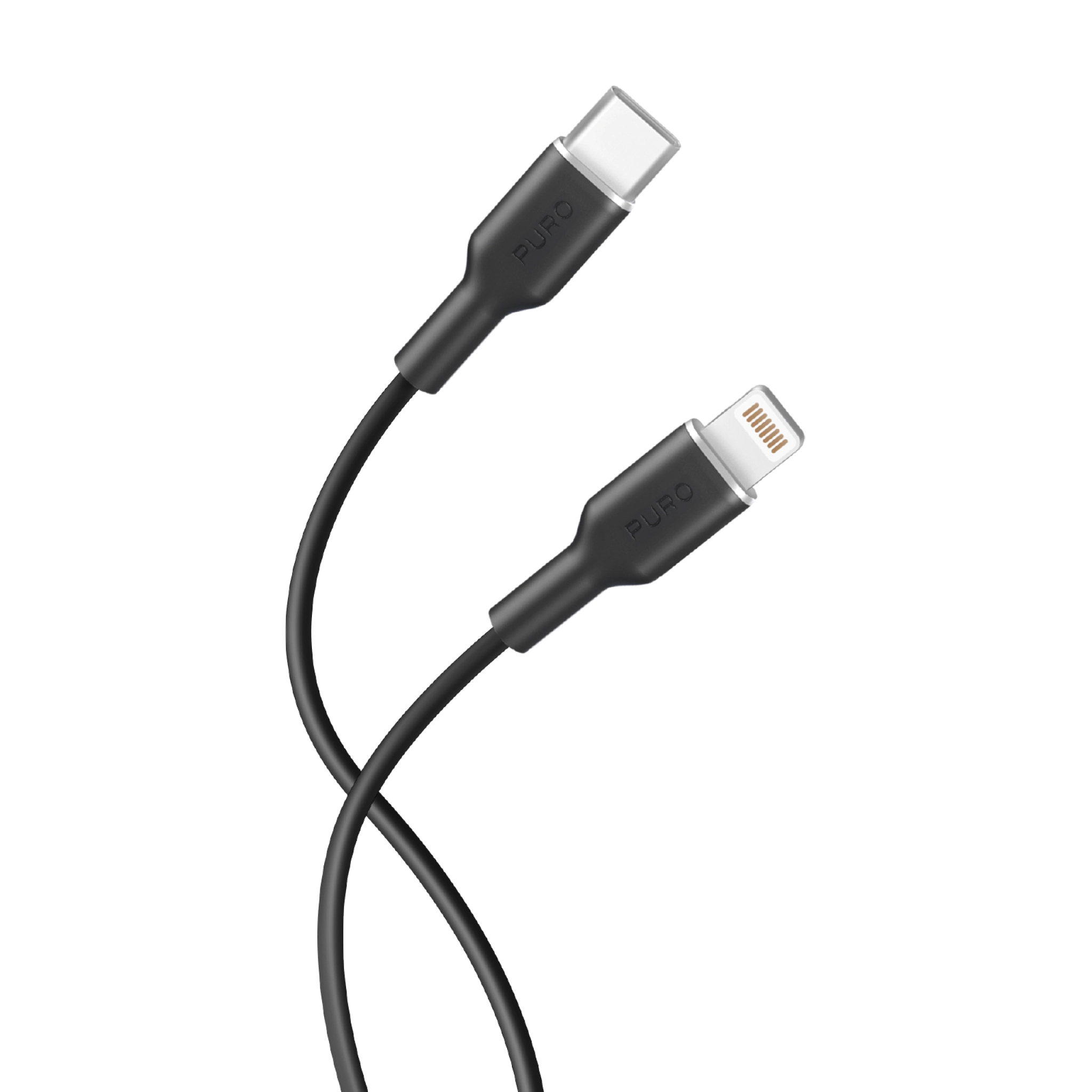 PURO Power And Data Sync SOFT Cable From USB-C To Lightning 1,5m