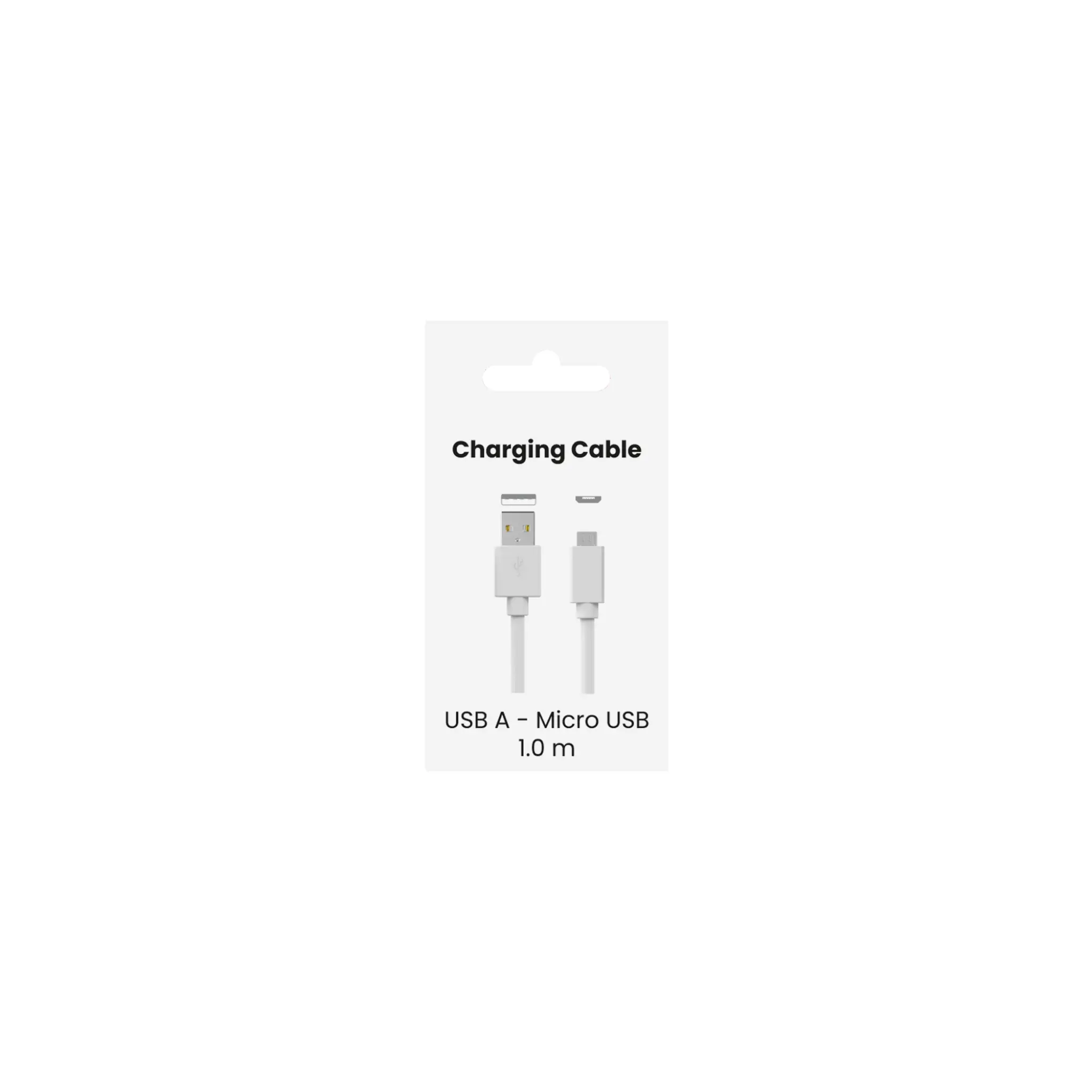Sinox USB A to USB Micro Cable. 1m. White