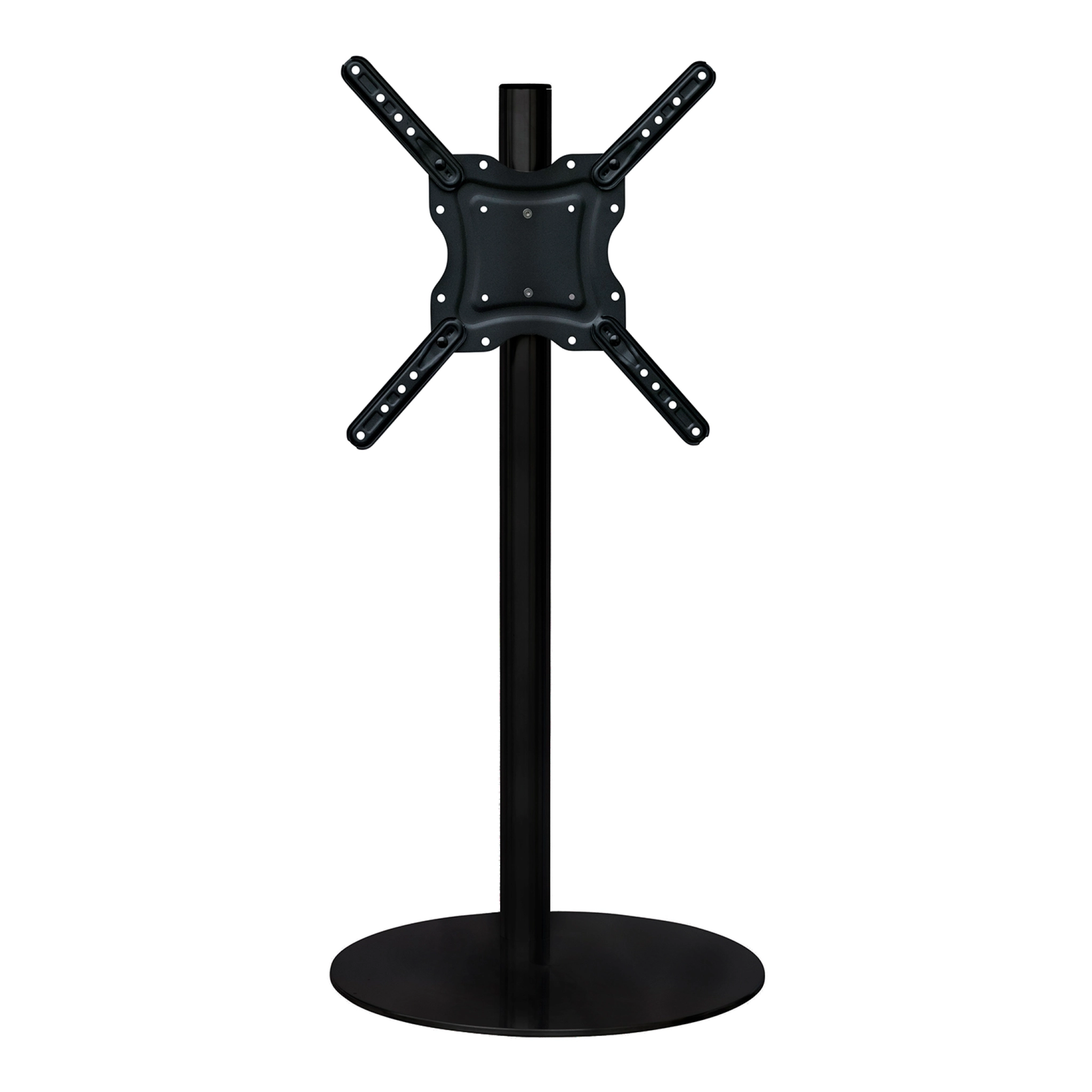 Sinox StandView TV Floor Mount with rotatable top. 26"-65". Matte black