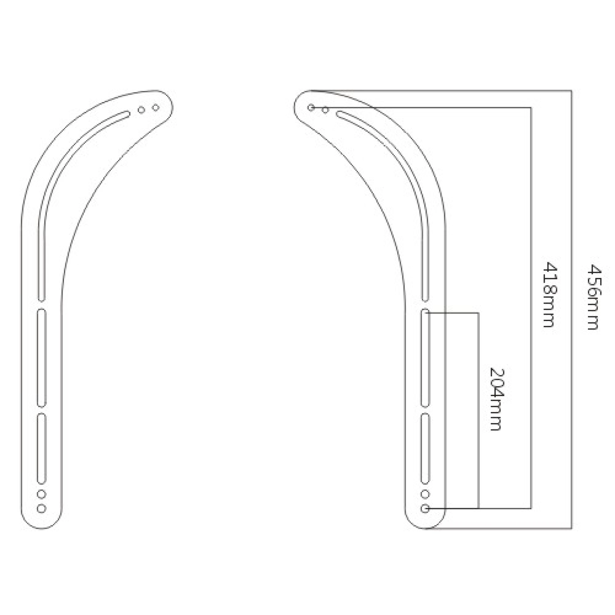 Sinox One Soundbar Mount kit. Black