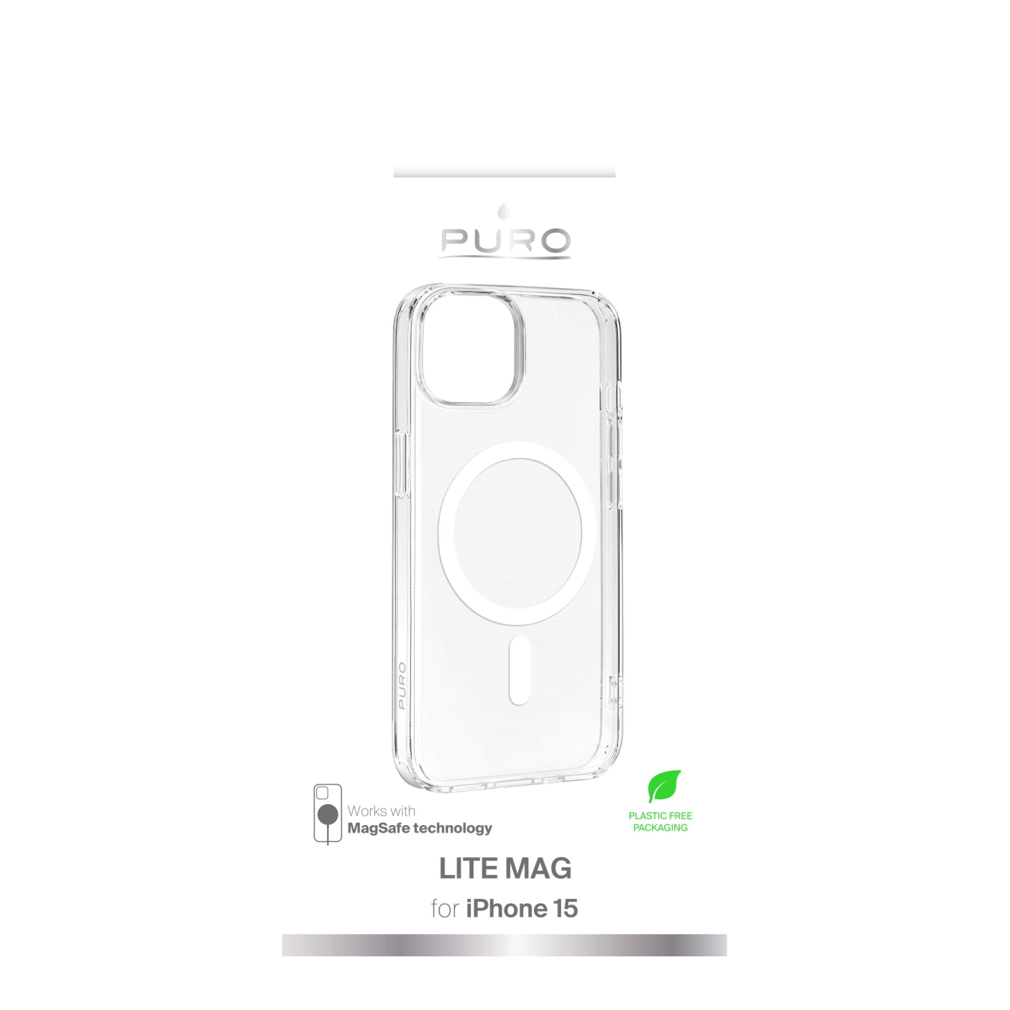 PURO Lite Mag Cover for iPhone 15