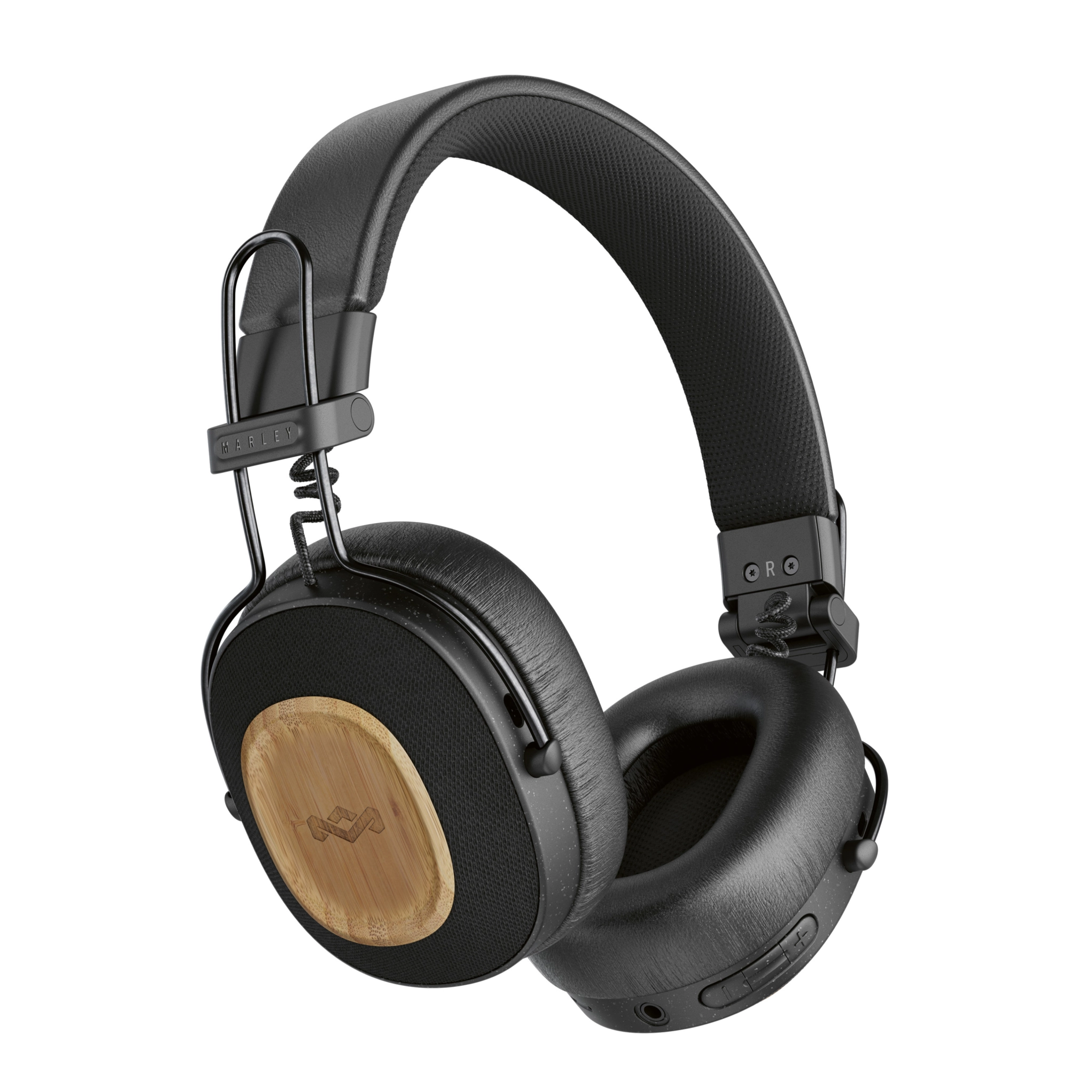 Marley Positive Vibration Riddim-hovedtelefoner. Sort