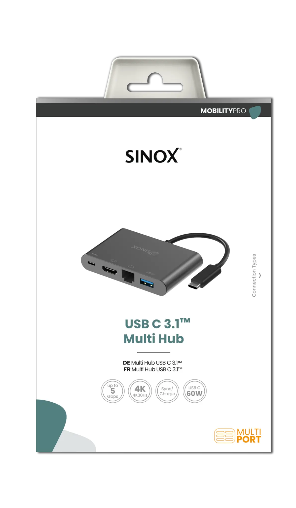 Sinox PRO USB C Hub. Aluminum