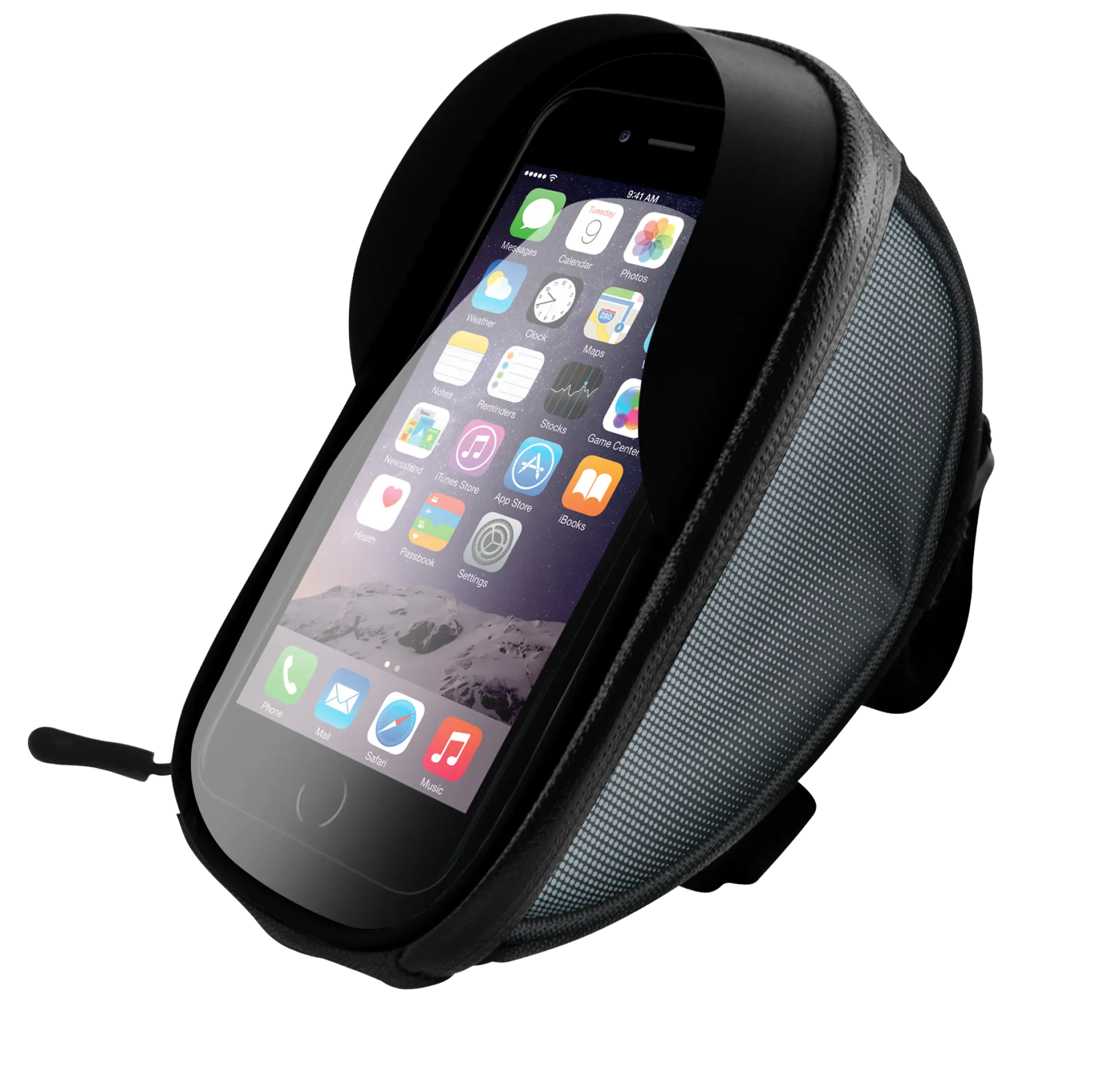 Sinox smartphone bag for bike and motorcycle. Black
