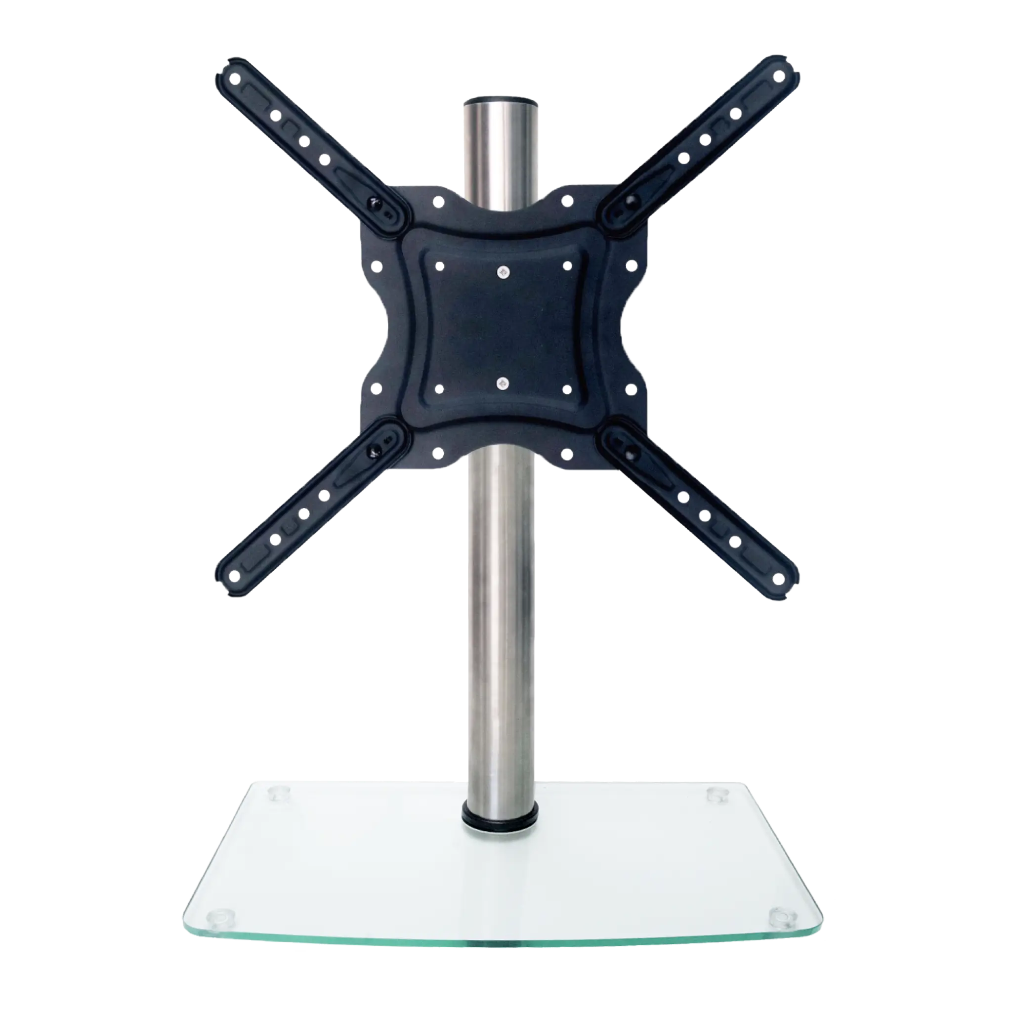 Sinox StandView TV Desk Mount with rotatable top. 26"-55". Alu finish
