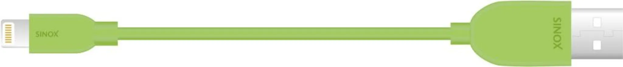 Sinox Lightning Cable with original Apple™ chip. 1m. Green