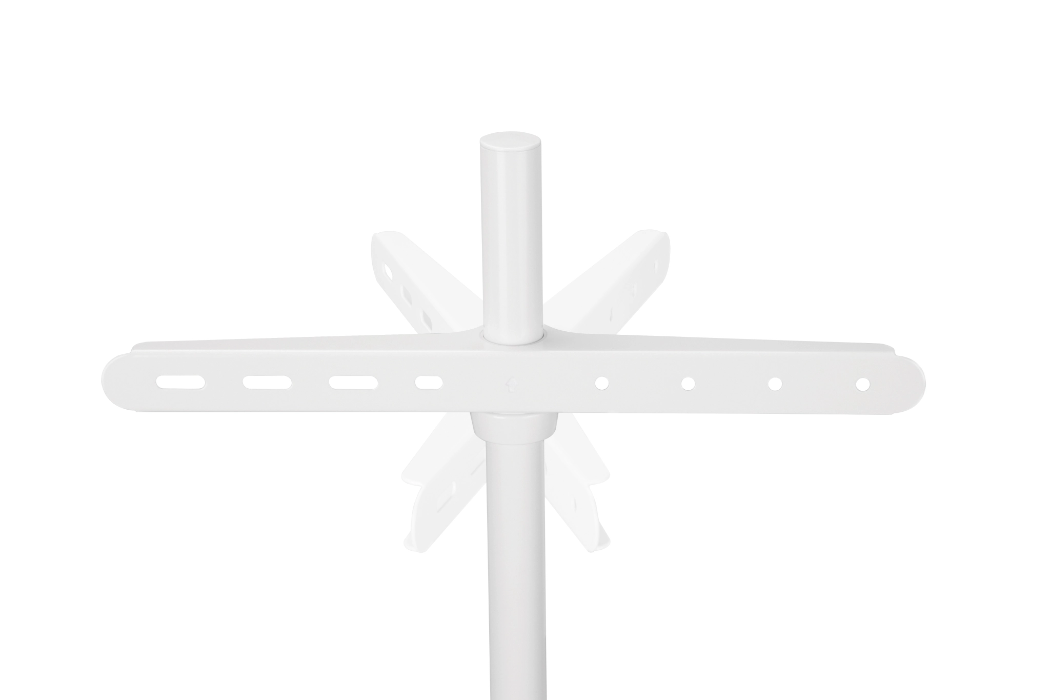 Sinox Tripod TV Floor Stand. 50"-65". White & Beech