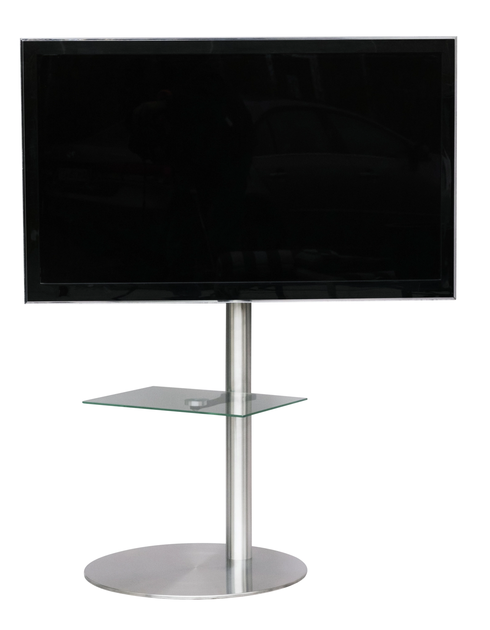 Sinox StandView TV Floor Mount with rotatable top. 26"-65". Alu finish