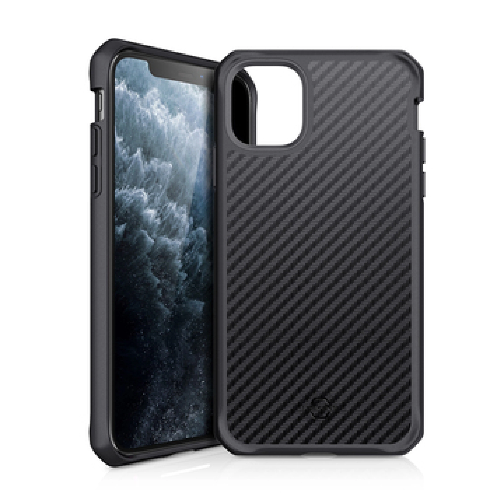 ITSKINS BALLISTIC﻿ CARBON cover til iPhone 11 Pro / XS / X®. Sort