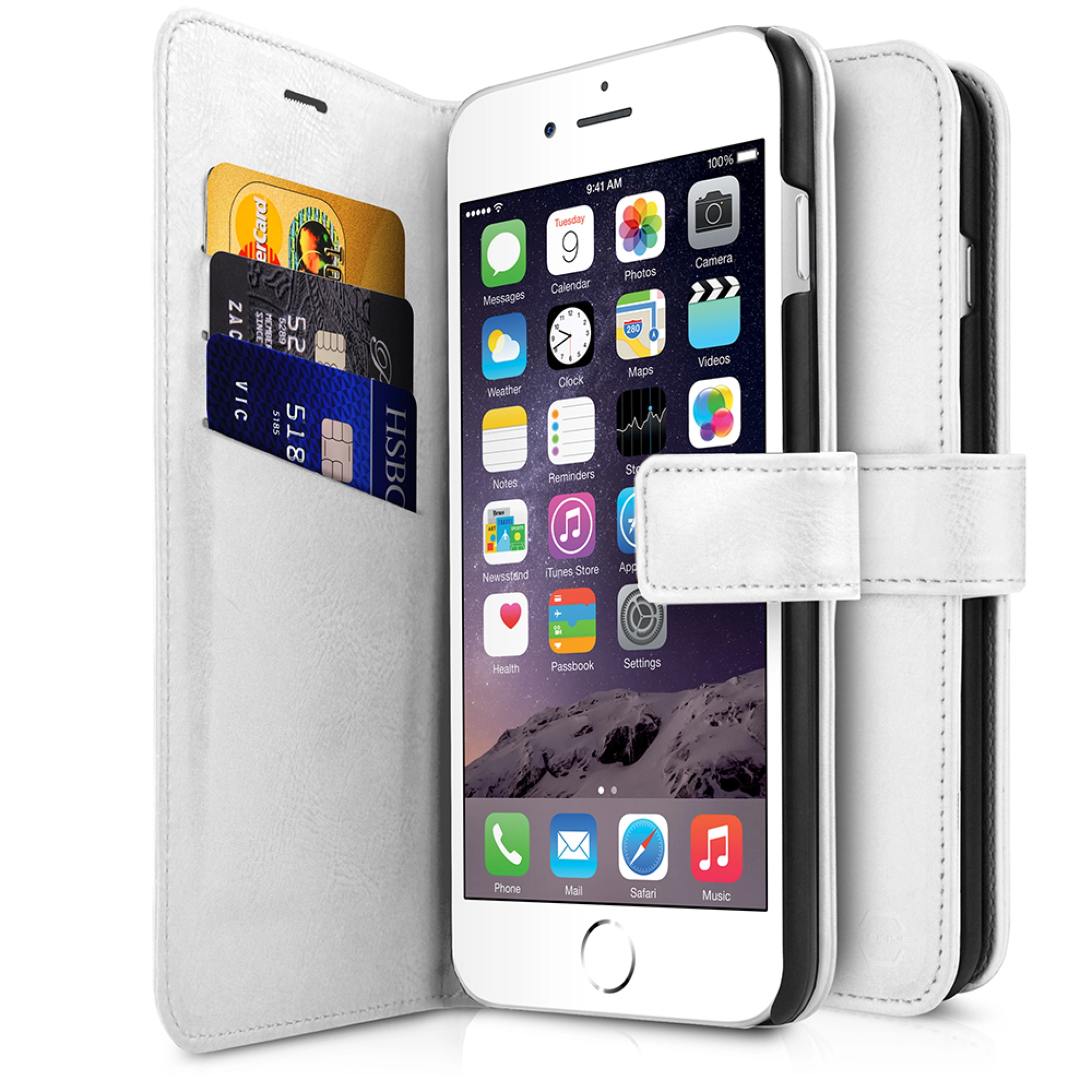ITSKINS BOOK cover for iPhone 8 Plus / 7 Plus / 6s Plus / 6 Plus®. White