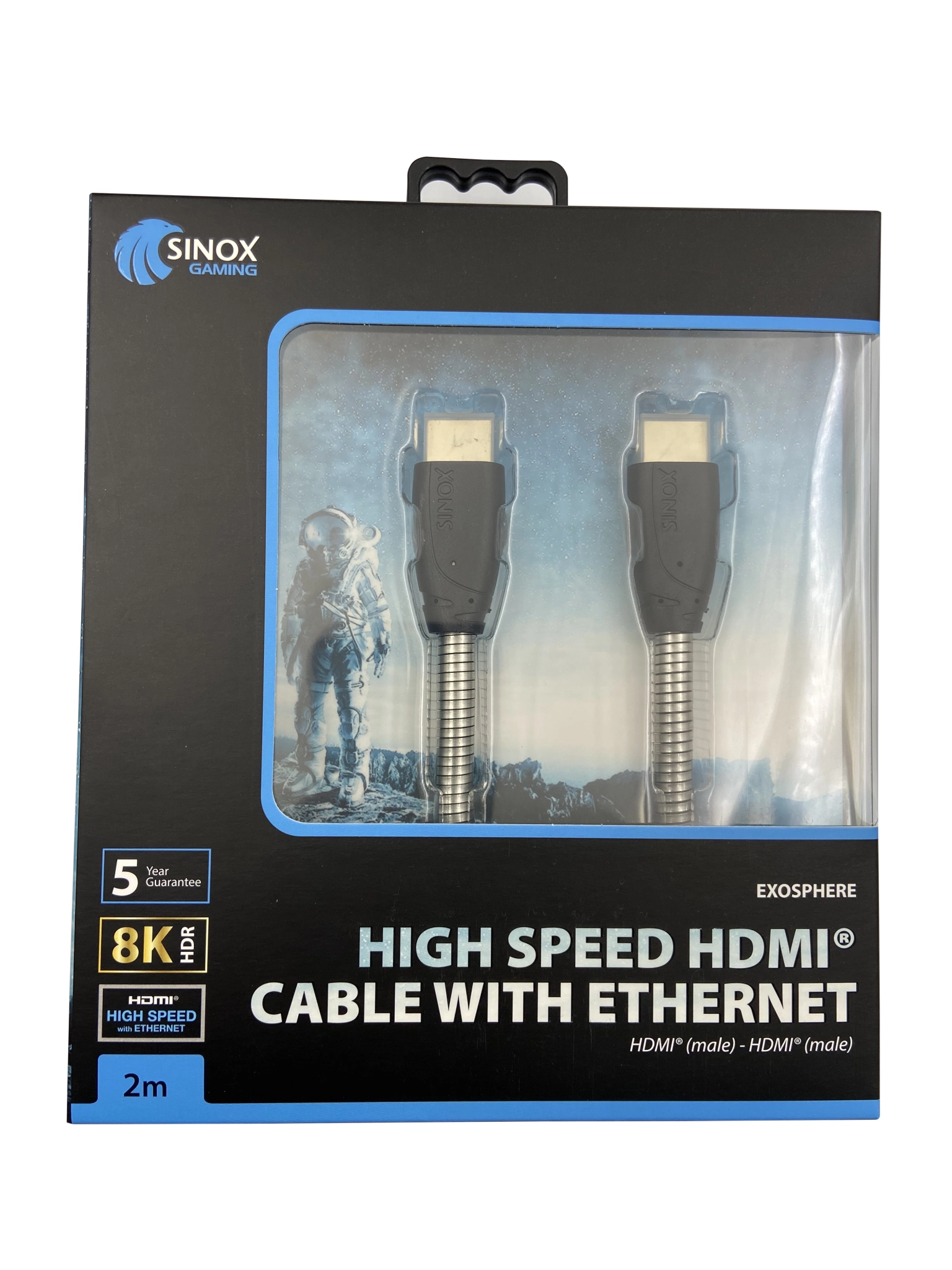Sinox Gaming HDMI™ cable 8K60Hz+E. 2m. Steel