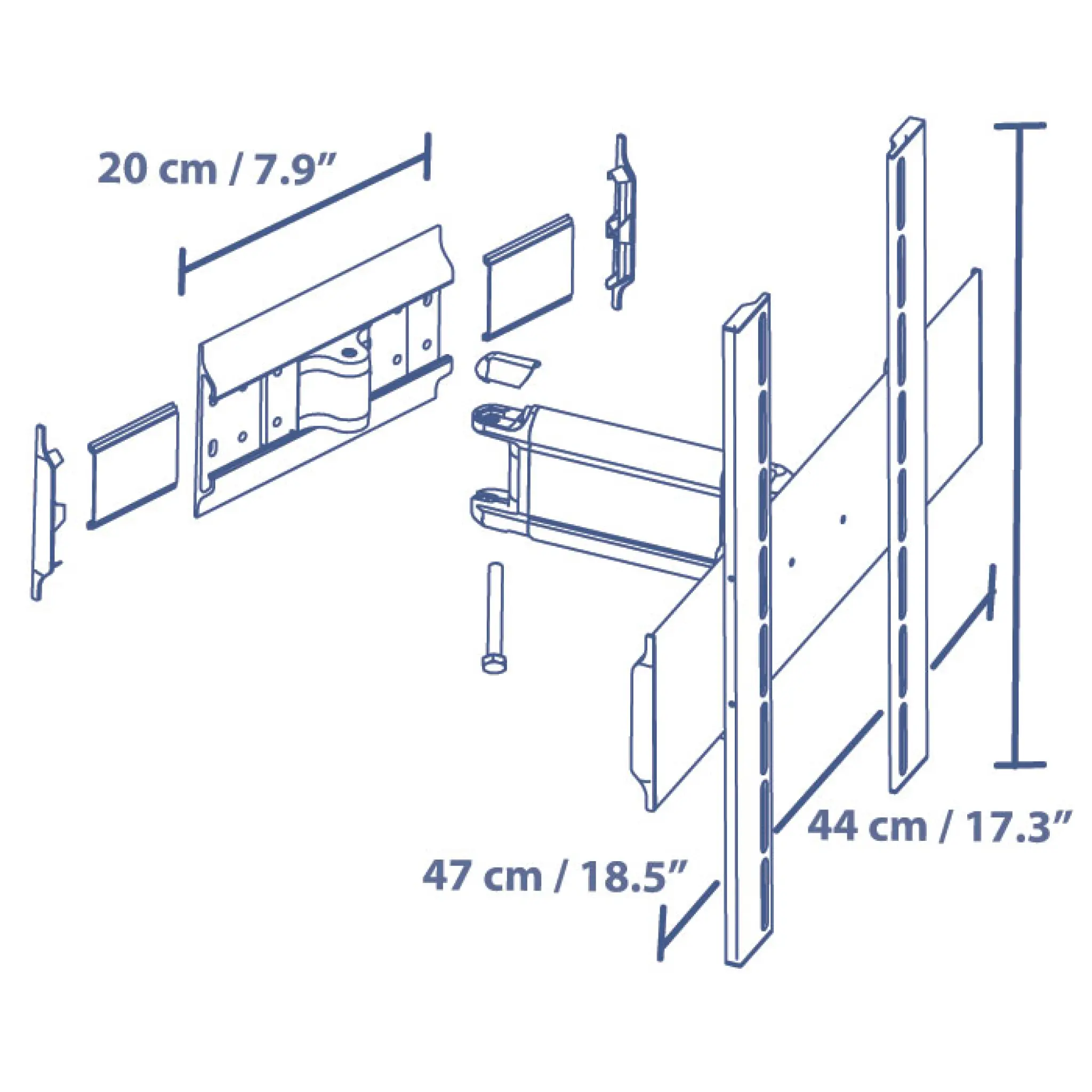 Sinox TV Wall Mount. 26"-37". Grey
