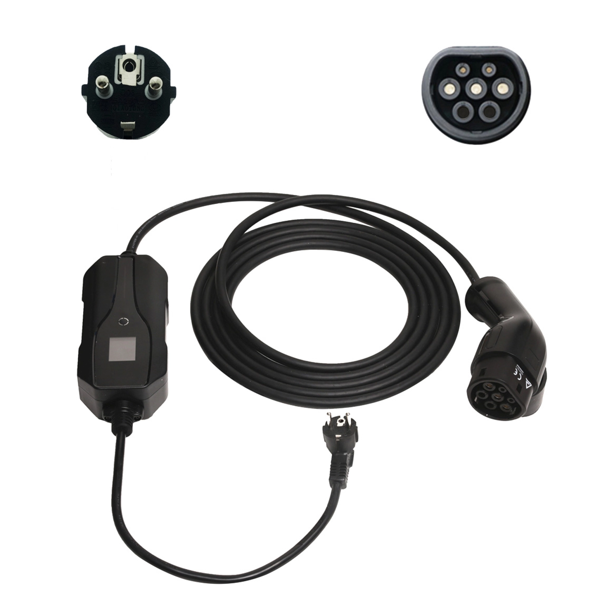 Sinox EV Charging Cable Mode 2. 6A 1 phase. 5m. Black