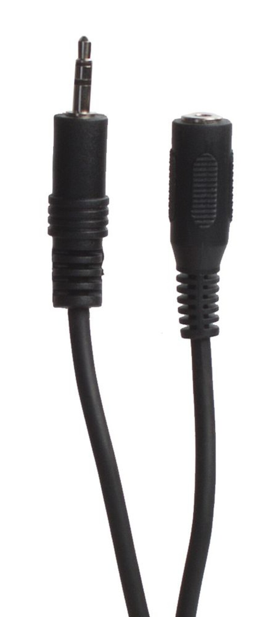 Connectech 3,5 mm minijack-forlængerkabel. 5m. Sort