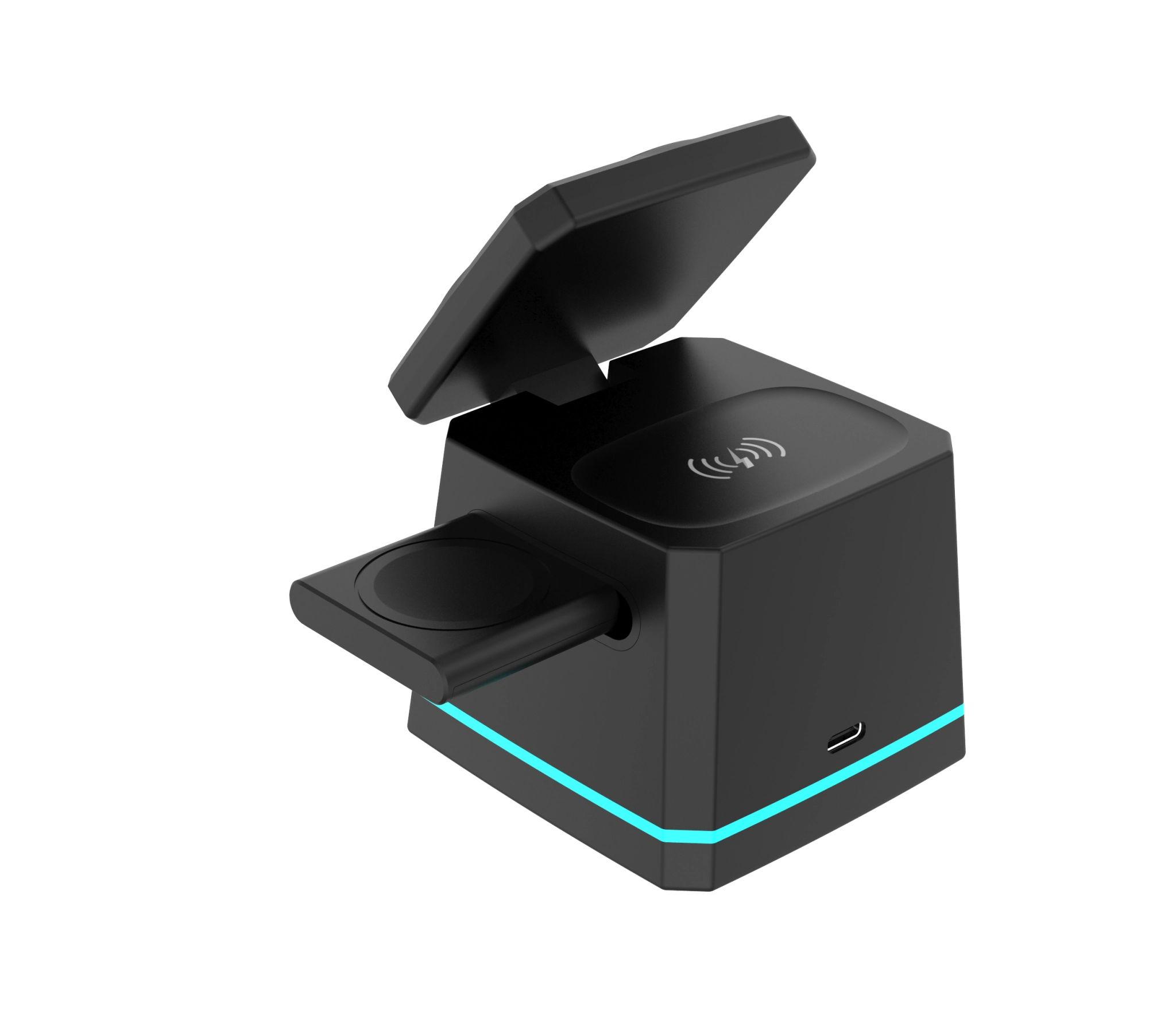 Energizer All-in-One trådløs opladningsdock. Sort