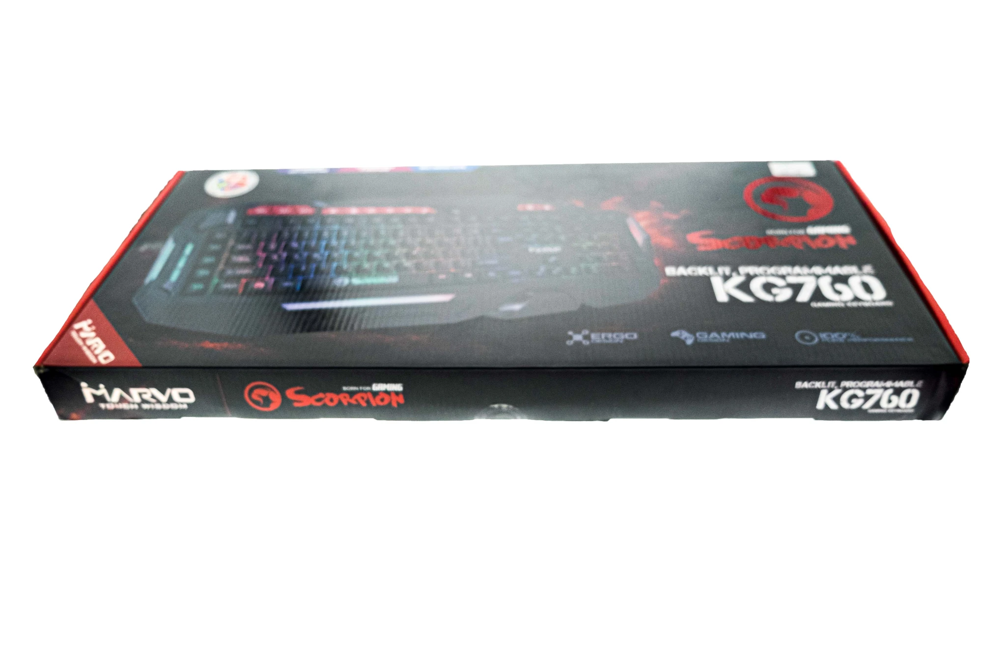 Marvo gaming tastatur. Nordisk. Sort