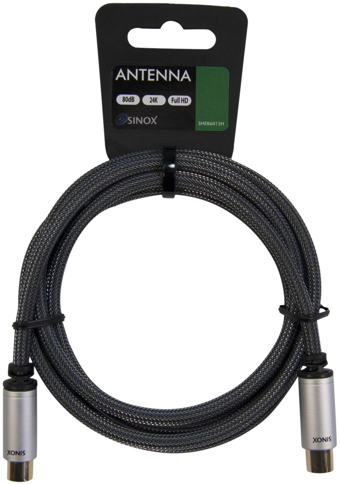 Sinox 80dB Antenna Cable. 3m. Black