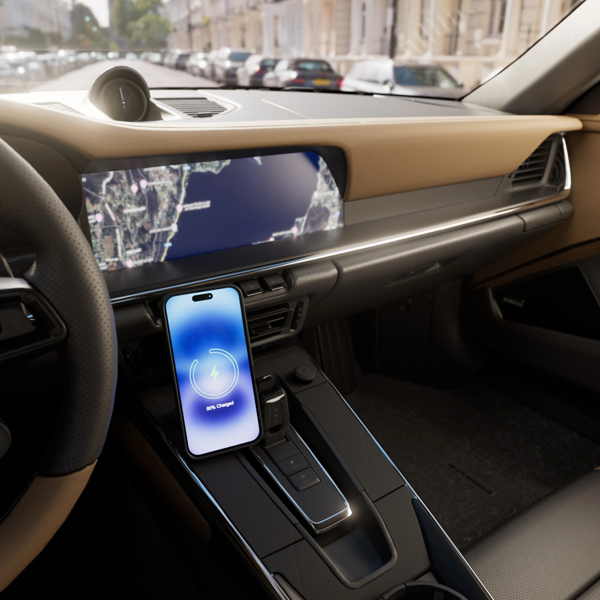 PURO Power Mag Holder magnetic car mount with Qi2 wireless charging